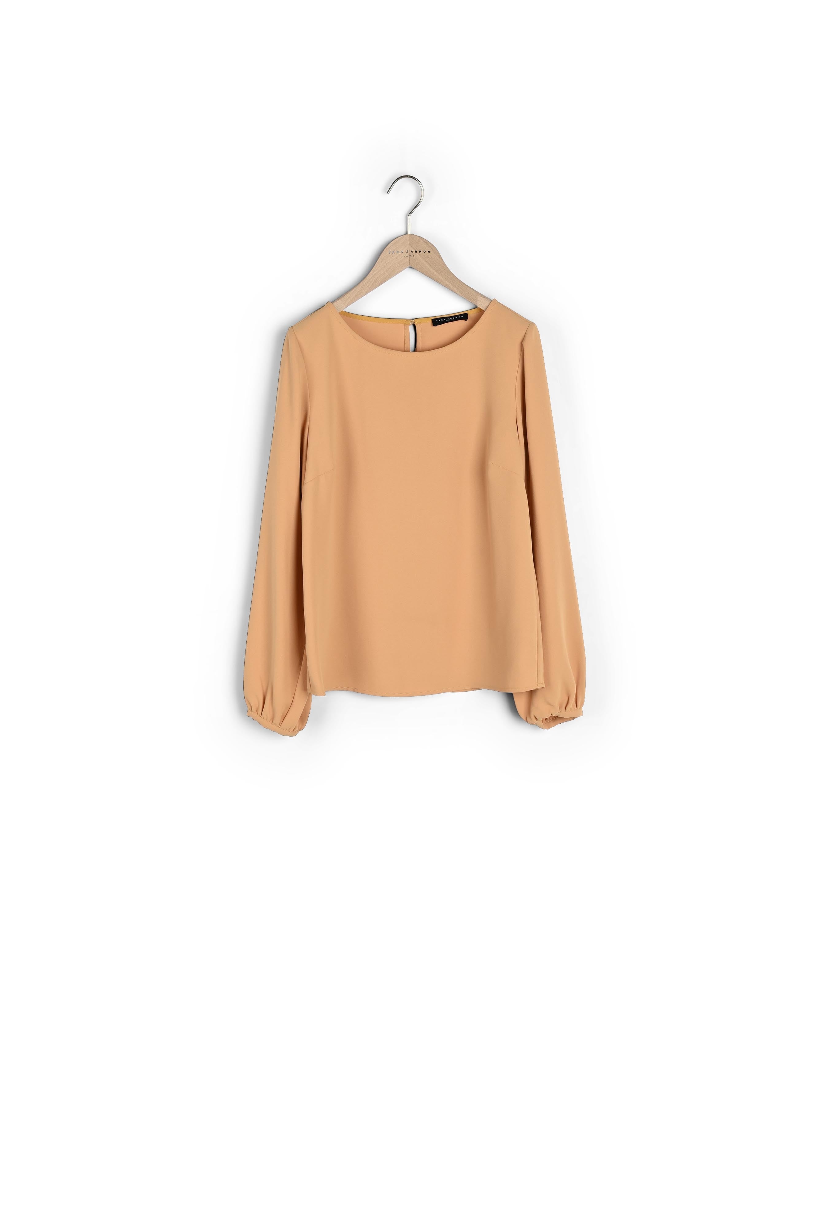 Top Tabecca beige en crêpe Faume - seconde main