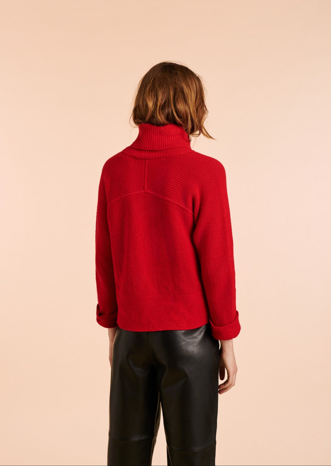 Pull Nasim oversize rouge Faume - seconde main