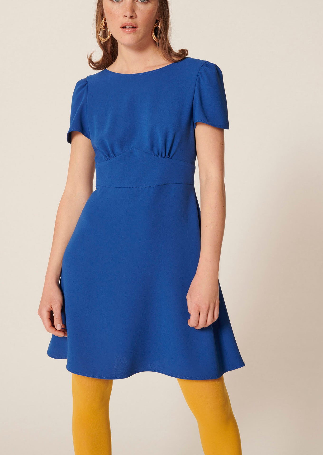 Robe Renetta bleue en crêpe Faume - seconde main