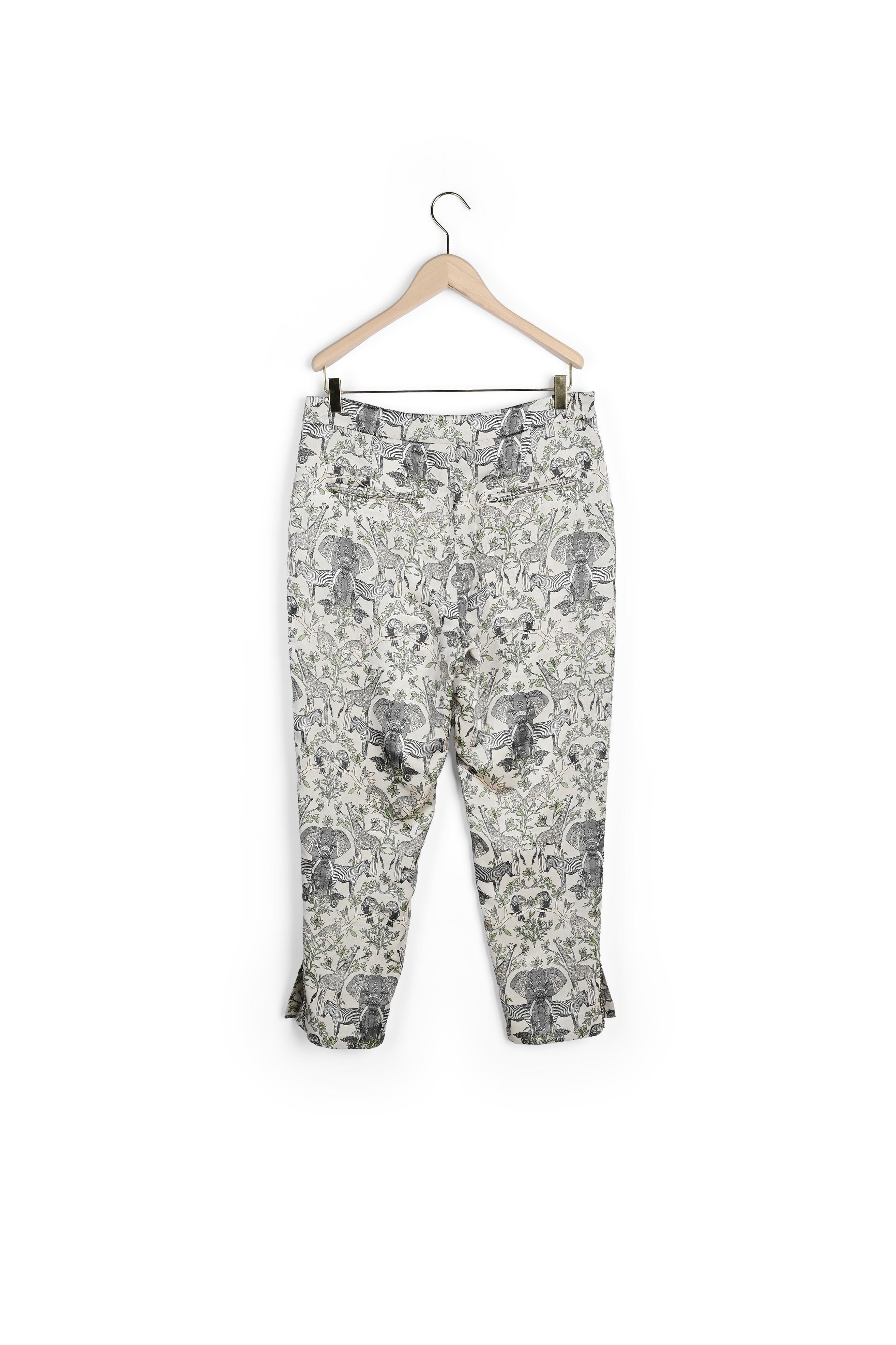 Pantalon Paul écru en jacquard jungle Faume - seconde main