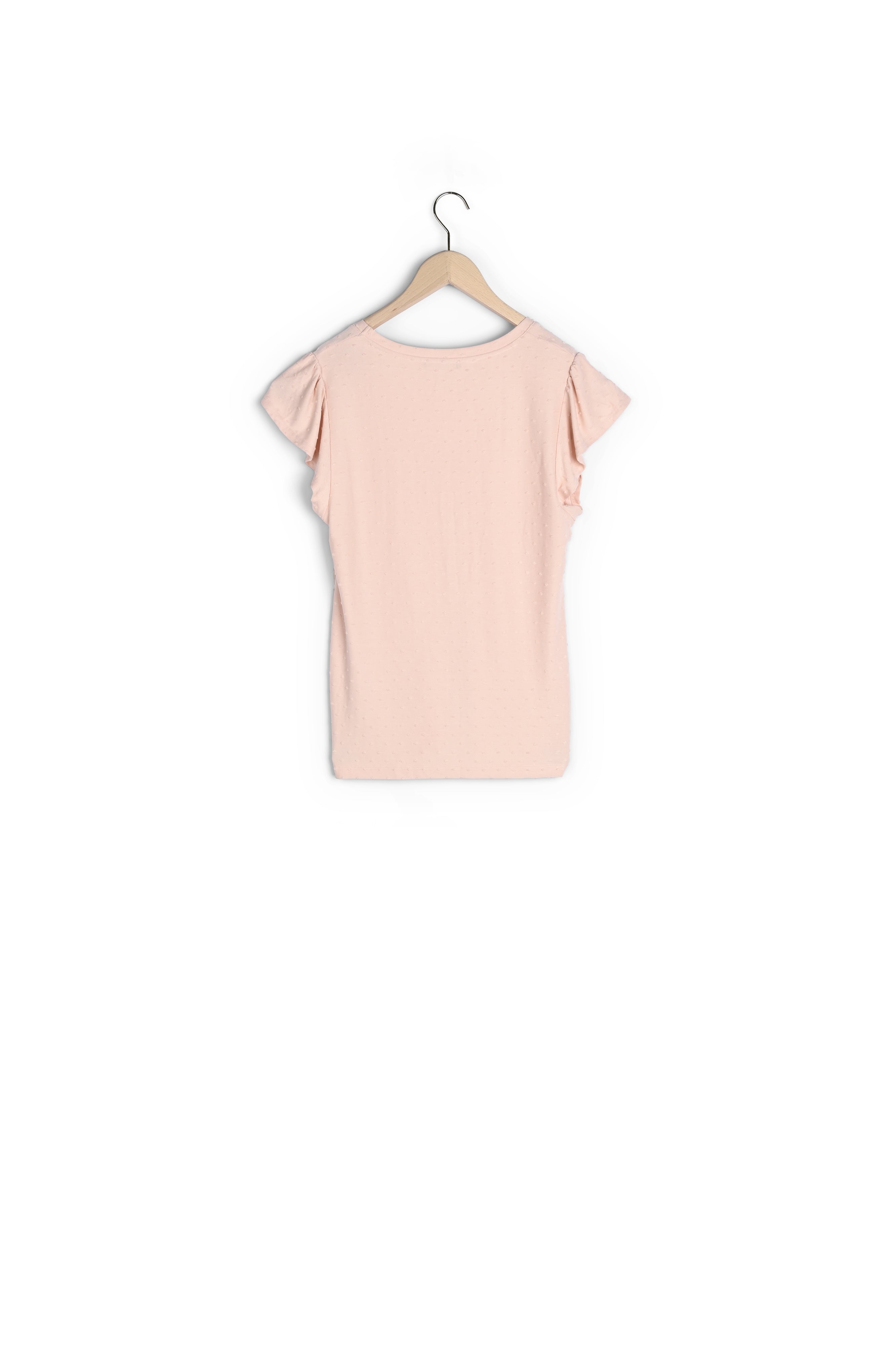 T-shirt Tiago rose pâle en jersey Faume - seconde main