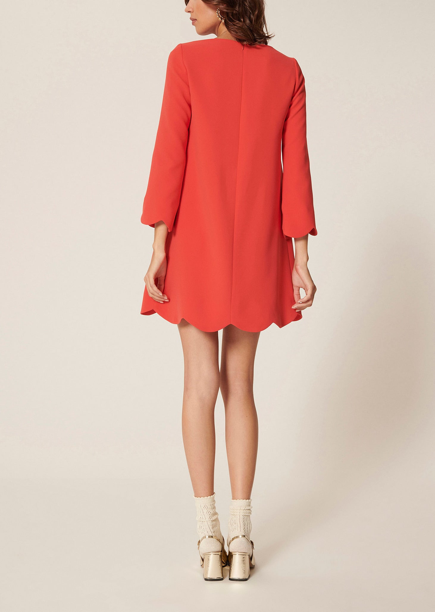 Robe Ruoda rouge en crêpe Faume - seconde main