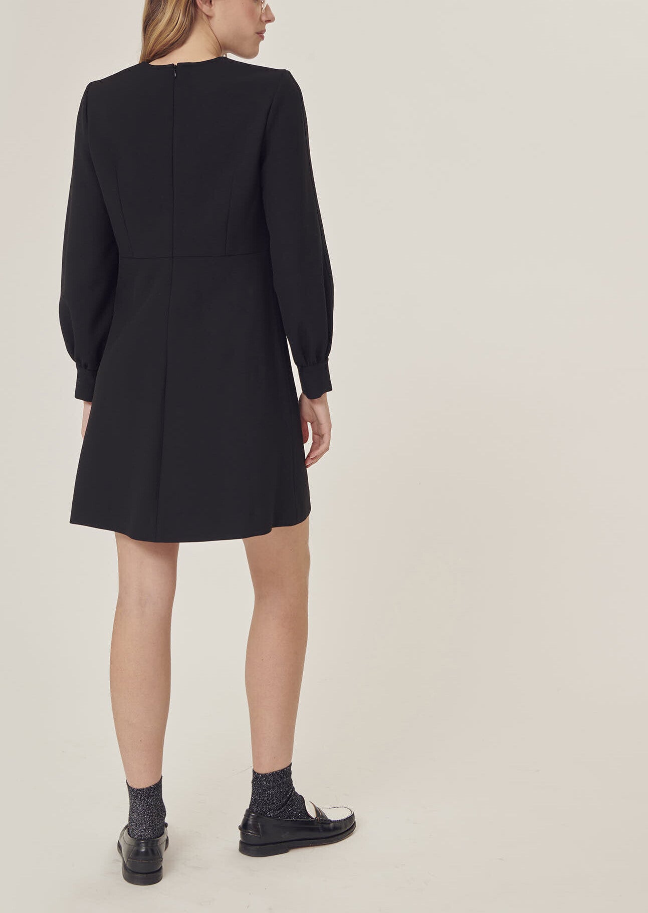 Robe Rose noire en toile double Faume - seconde main