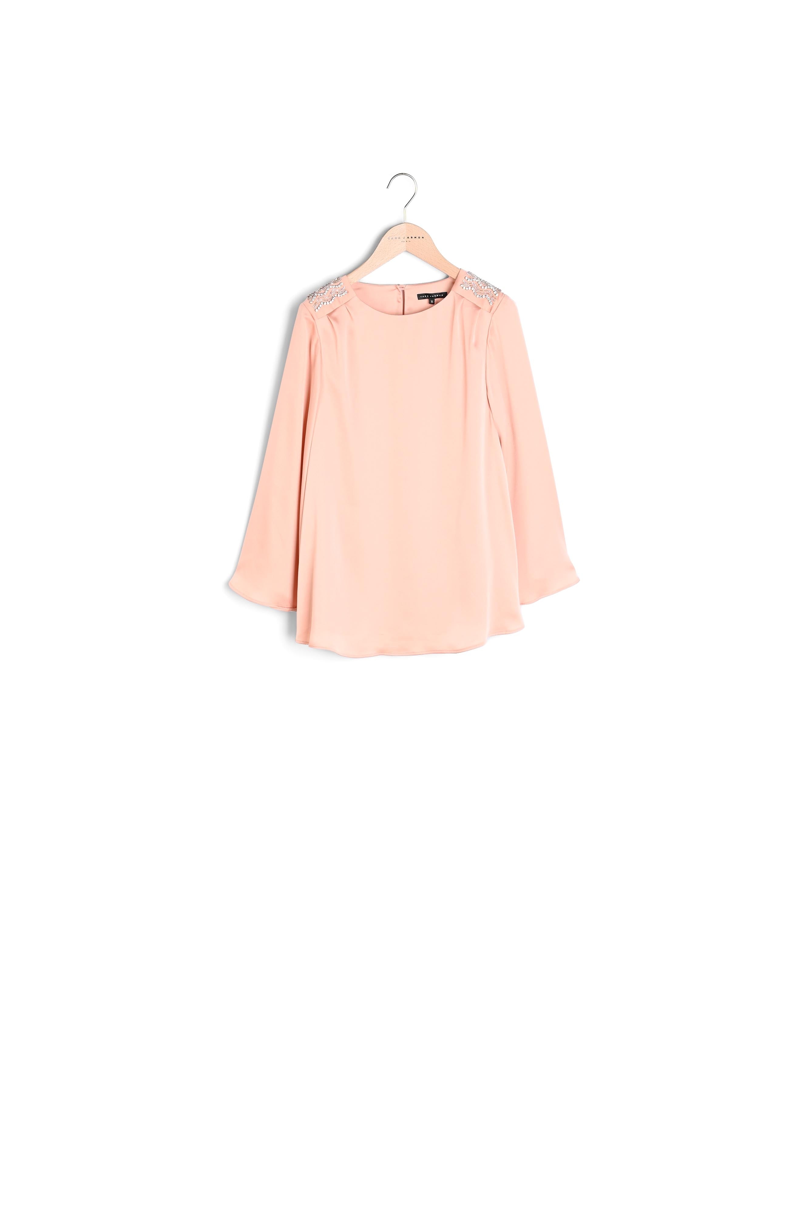 Top rose pâle fluide Faume - seconde main