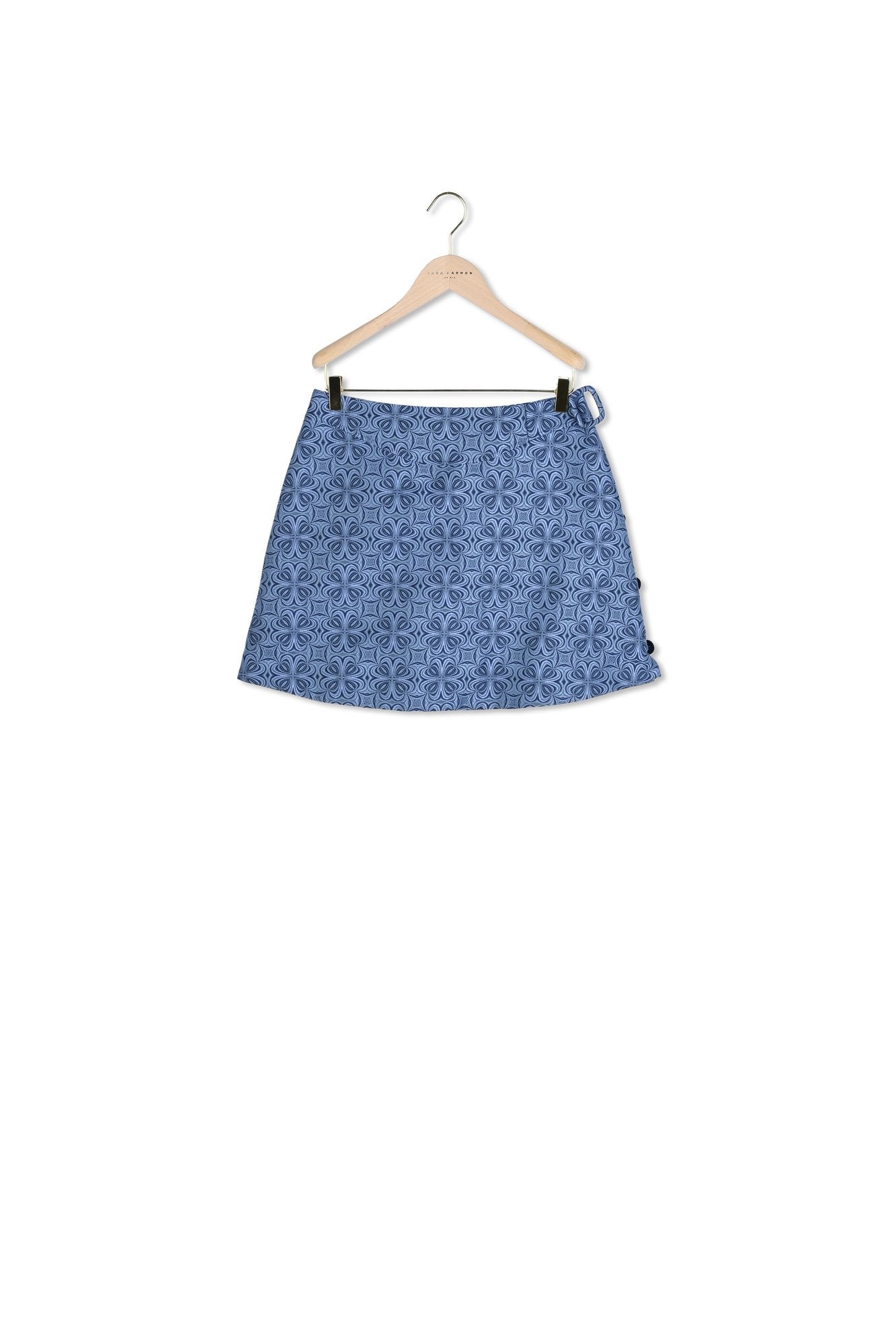 Jupe Juliya bleue en jacquard Faume - seconde main