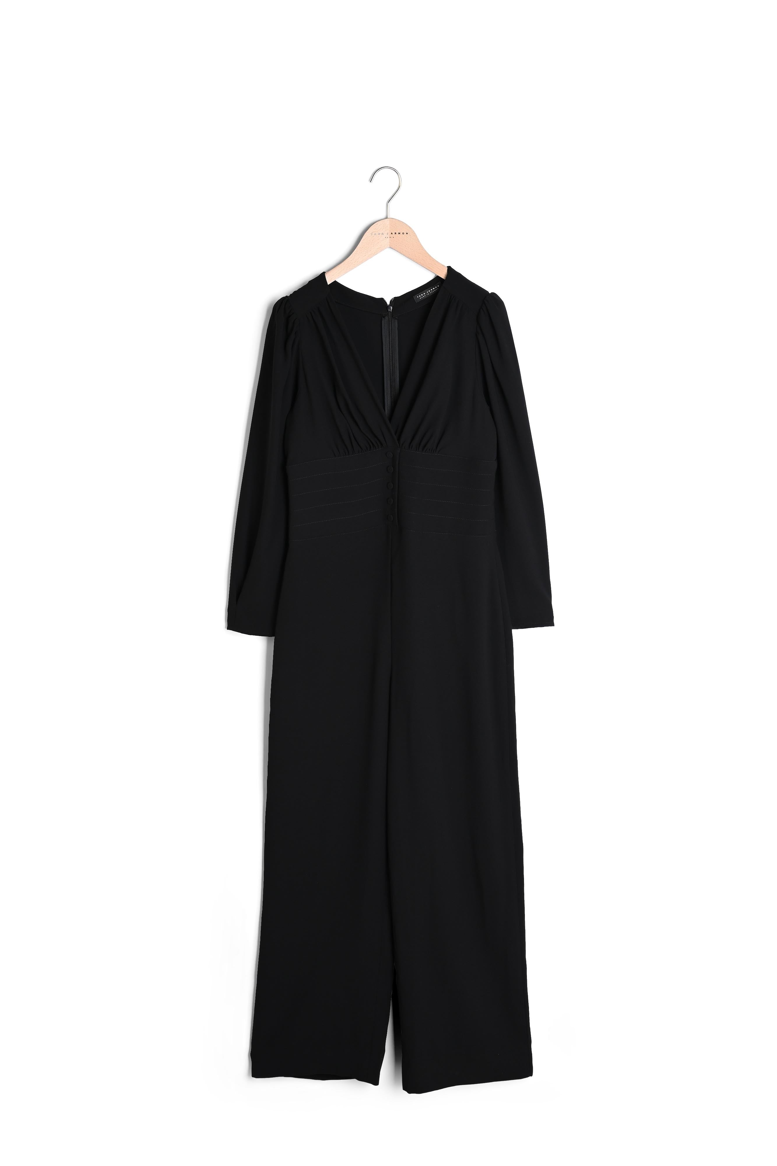 Combinaison Cleo noire en crêpe Faume - seconde main