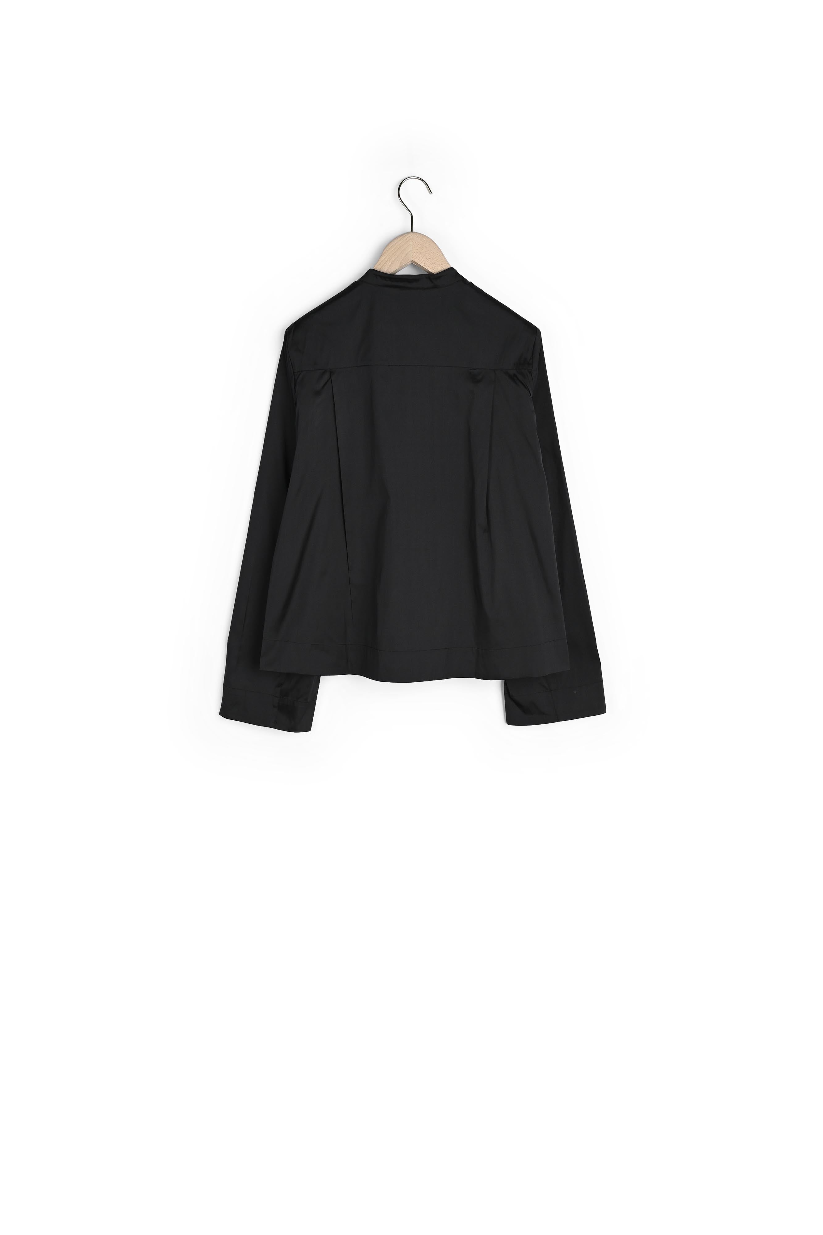 Chemise Camilliera noire en taffetas Faume - seconde main