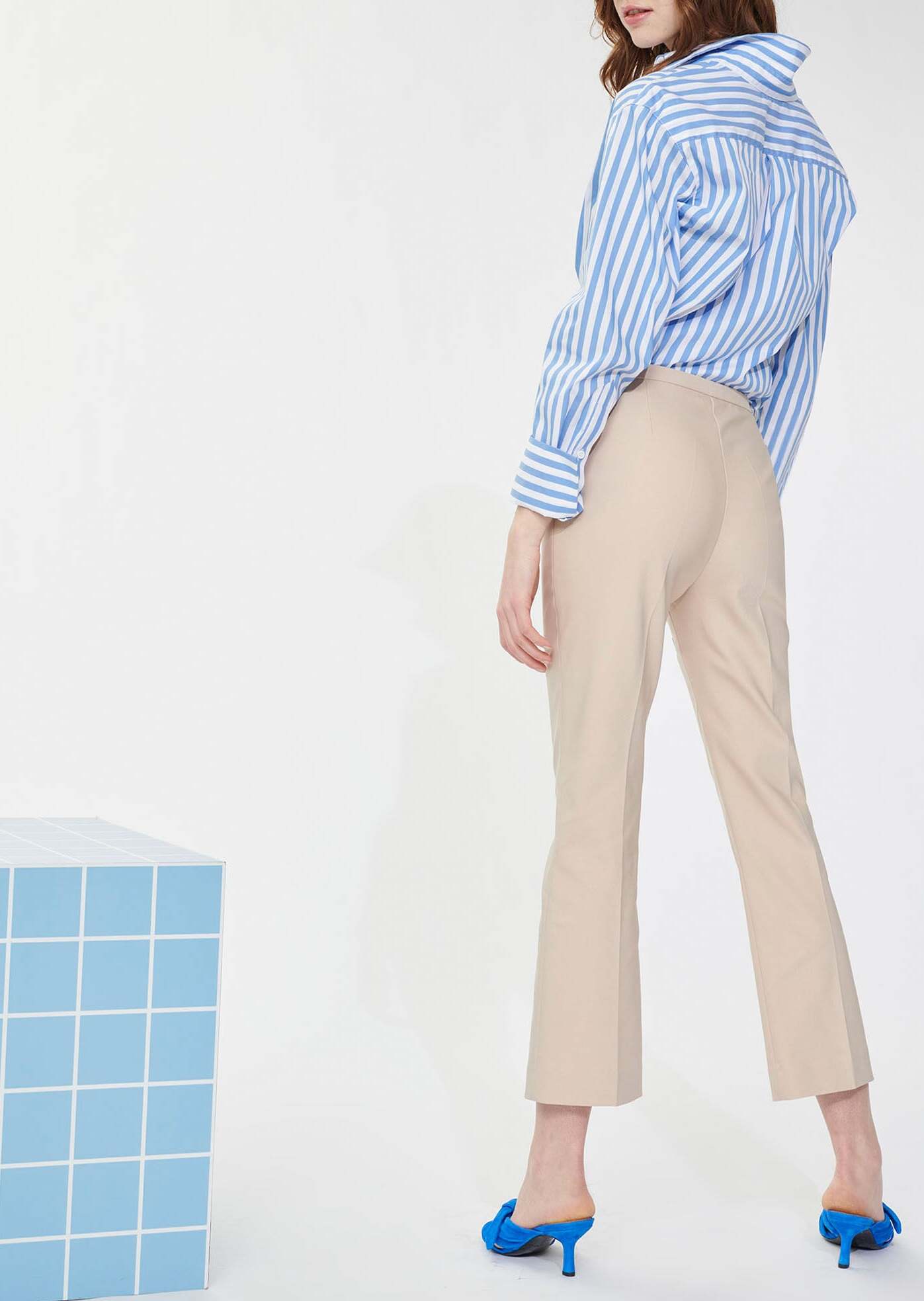 Pantalon Paquerette beige en coton Faume - seconde main