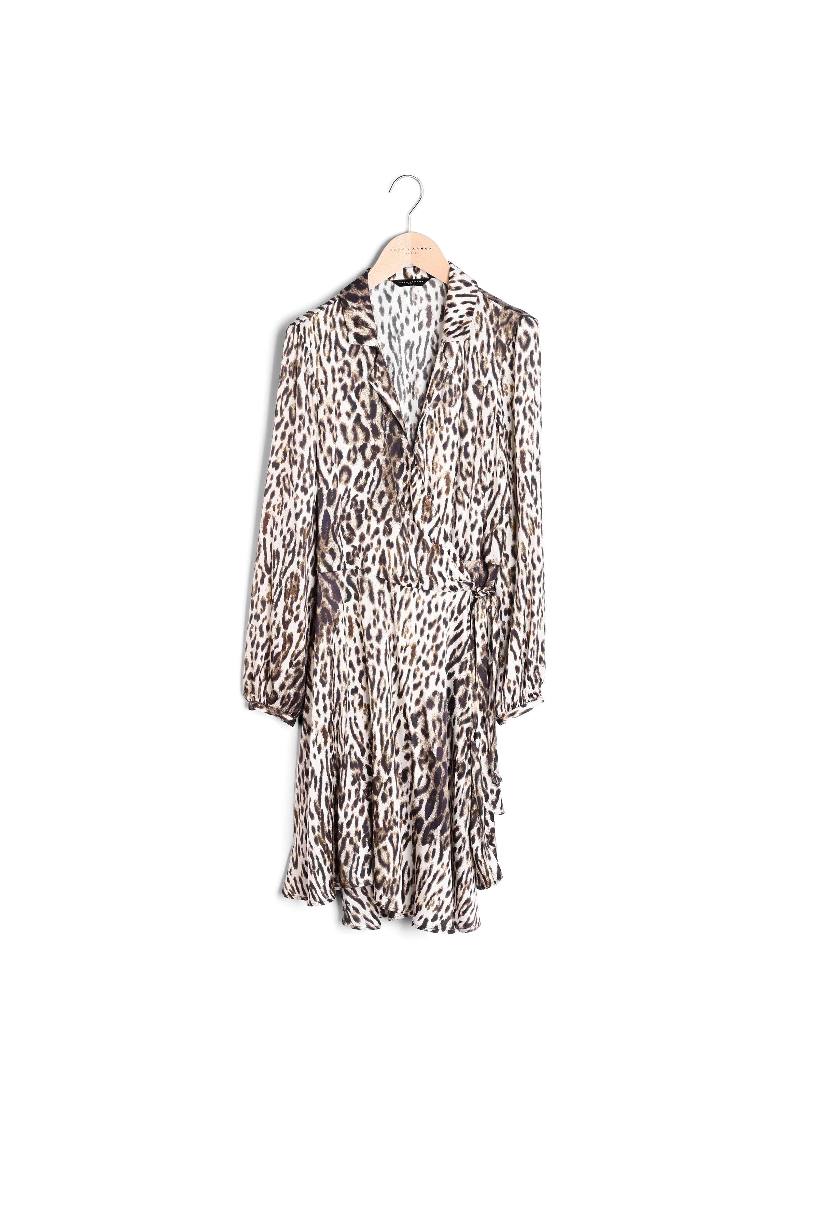 Robe Rysis beige imprimé léopard Faume - seconde main