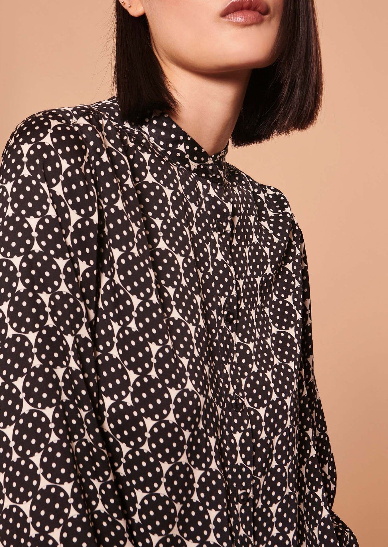 Chemise Charline écrue imprimé à pois Faume - seconde main