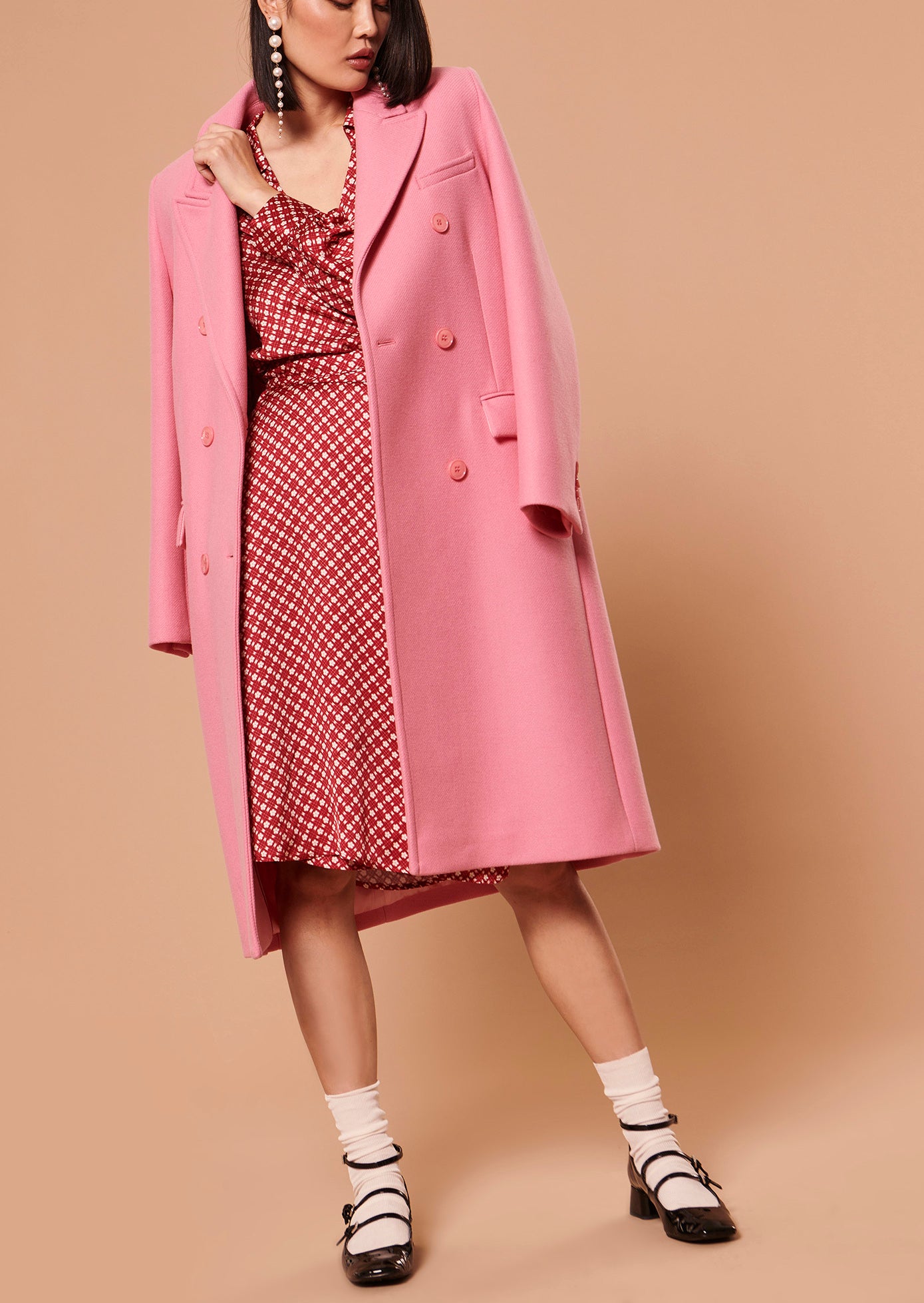 Robe Roselita rouge imprimé fleurs Faume - seconde main