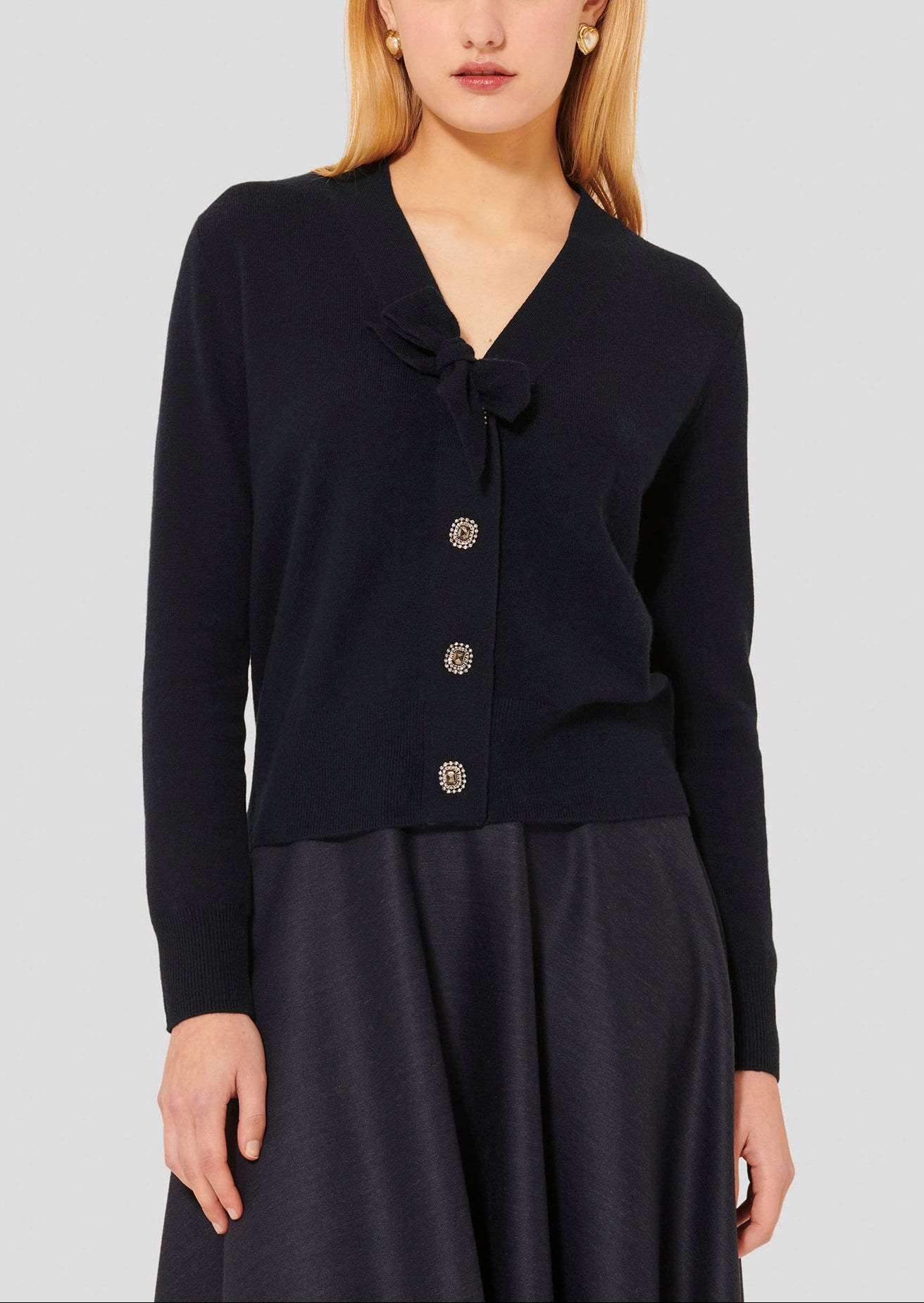 Gilet bleu nuit en laine Germain Faume - seconde main
