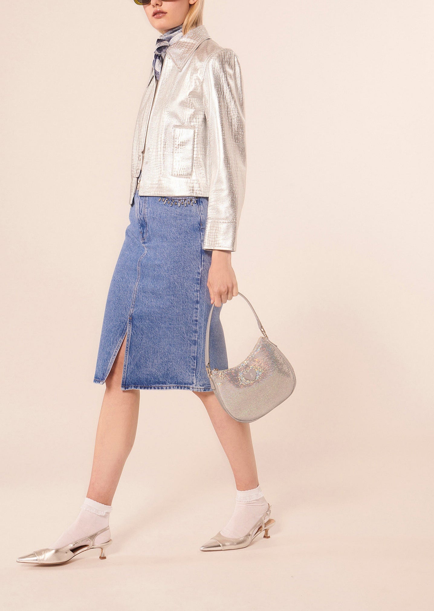 Jupe Jackie bleu en denim Faume - seconde main