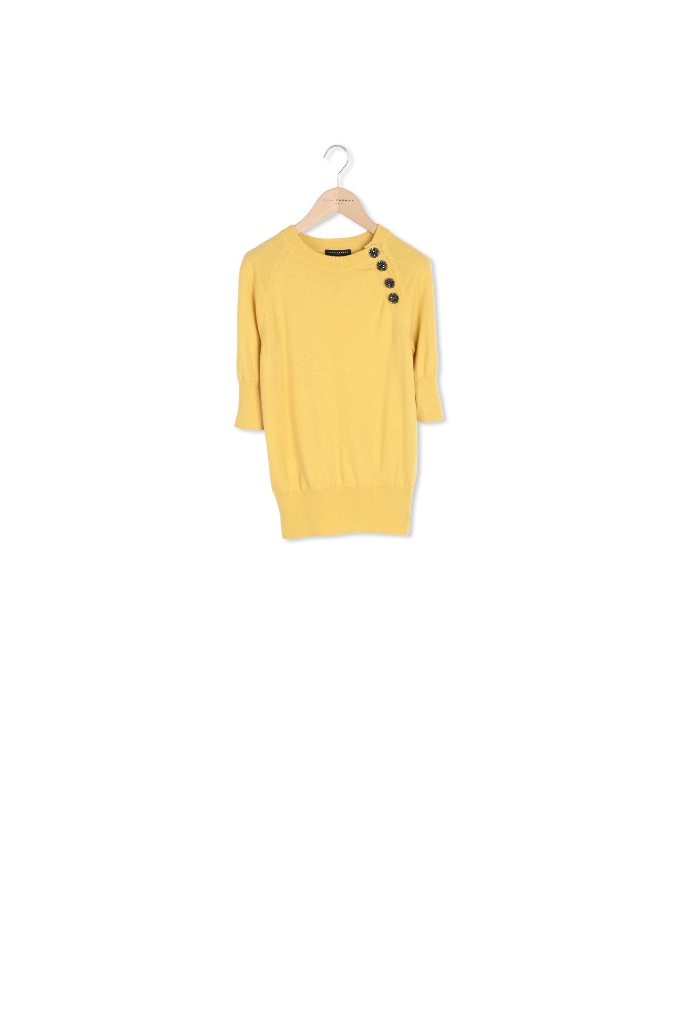 Pull Pastelle jaune en laine Faume - seconde main