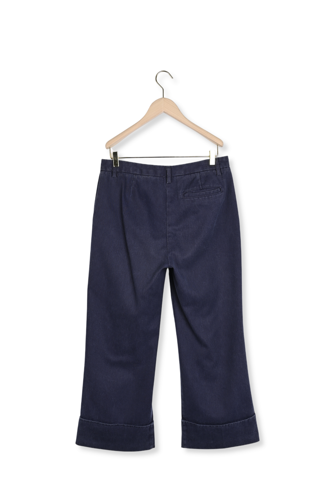 Pantalon bleu foncé en denim Pierre Faume - seconde main