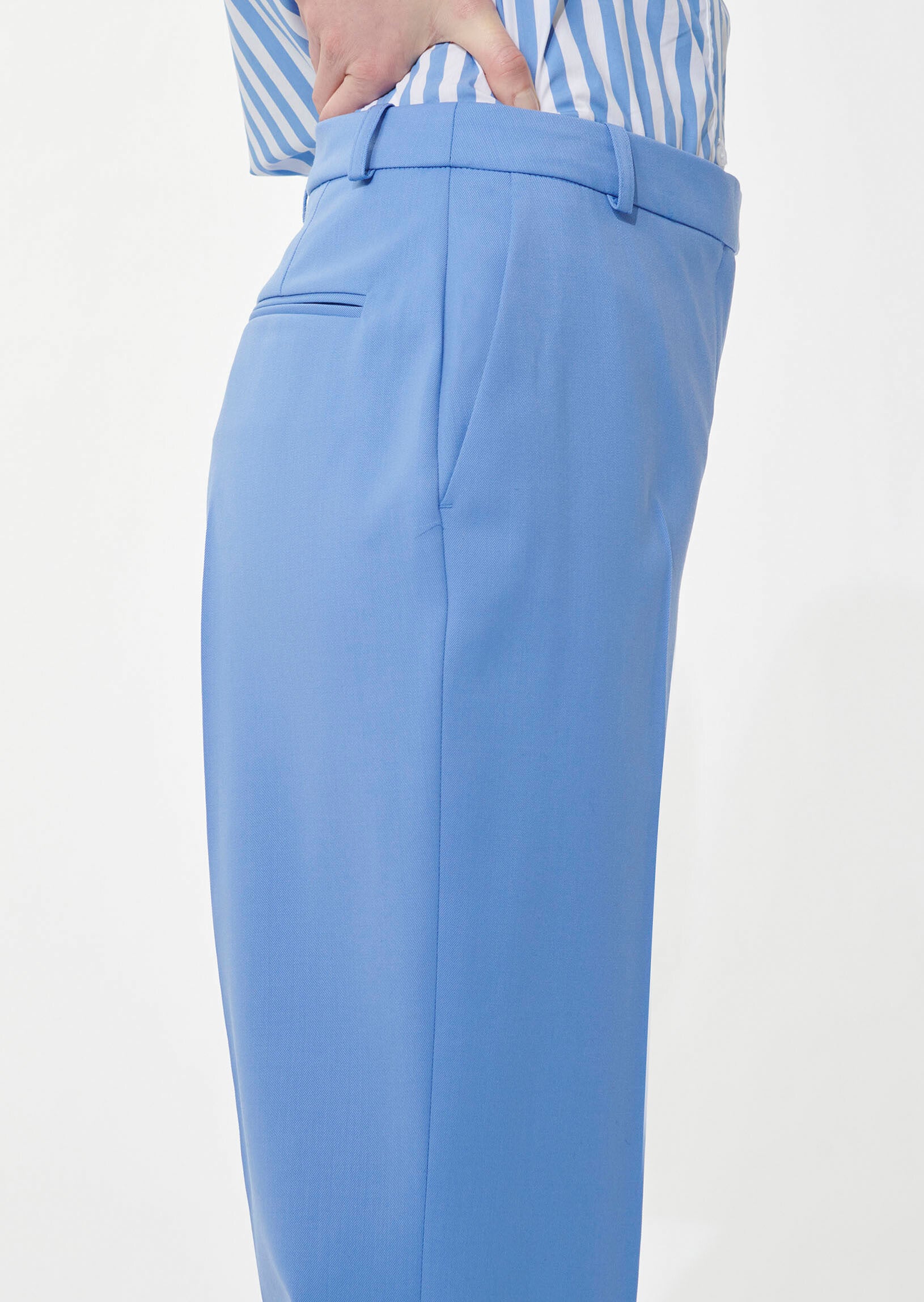 Pantalon Patti bleu tendre en laine froide Faume - seconde main