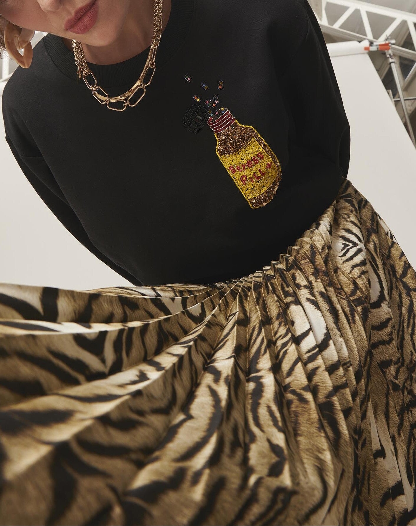 Sweat Pills noir en molleton Faume - seconde main