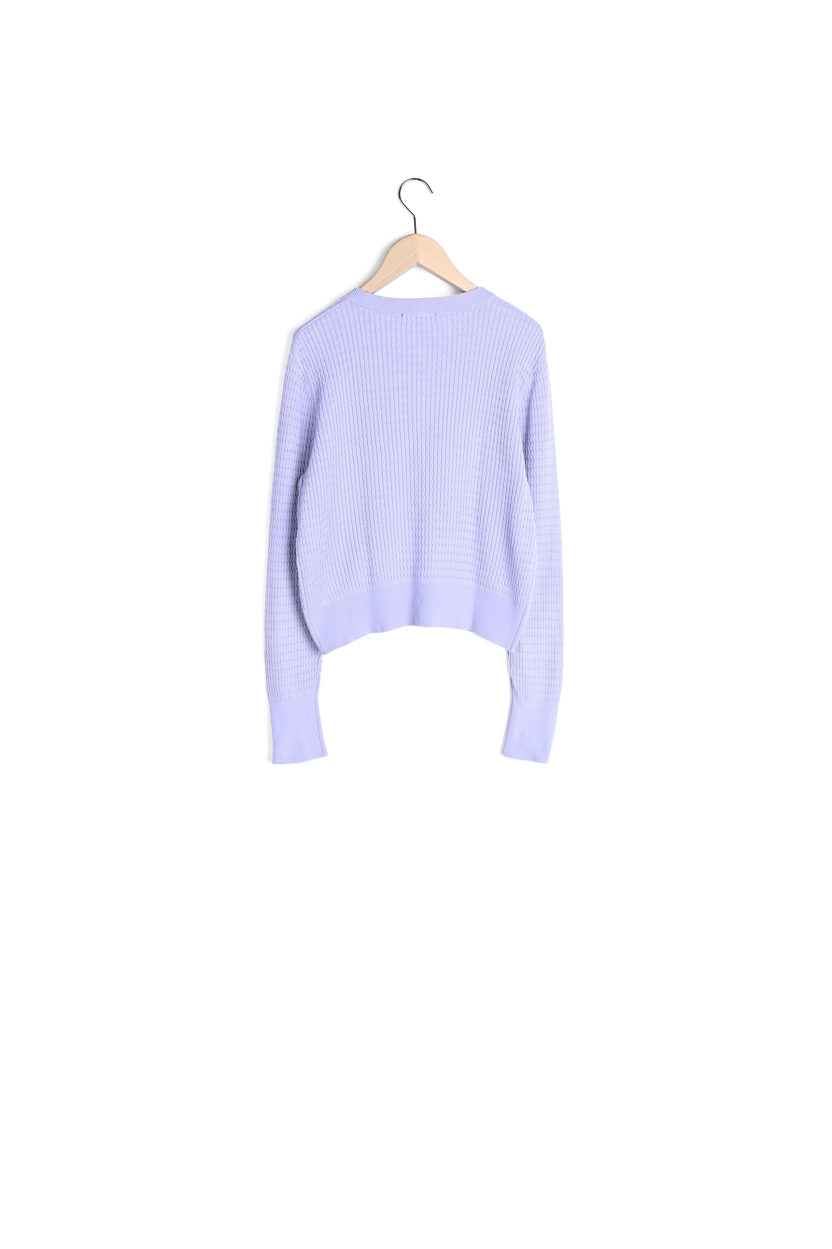 Gilet Graig parme en coton extrafin Faume - seconde main