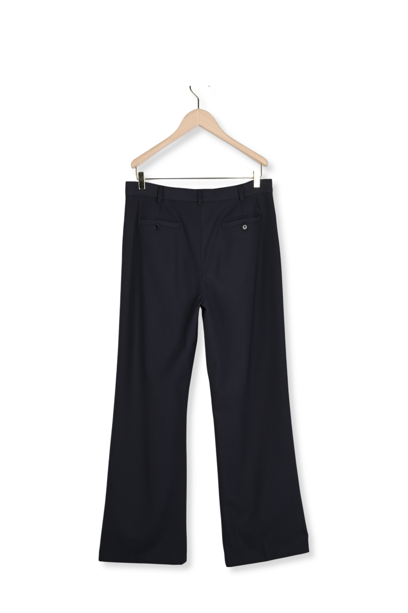 Pantalon noir en laine Paul Faume - seconde main