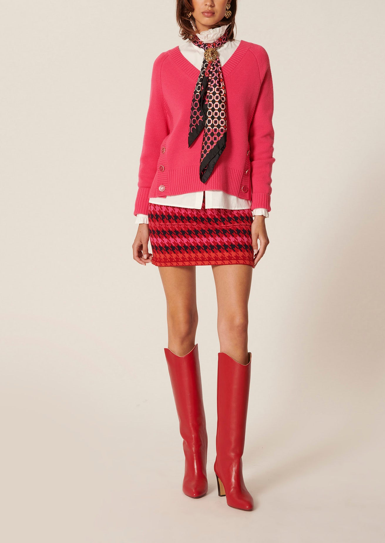 Pull Promesse rose en laine Faume - seconde main