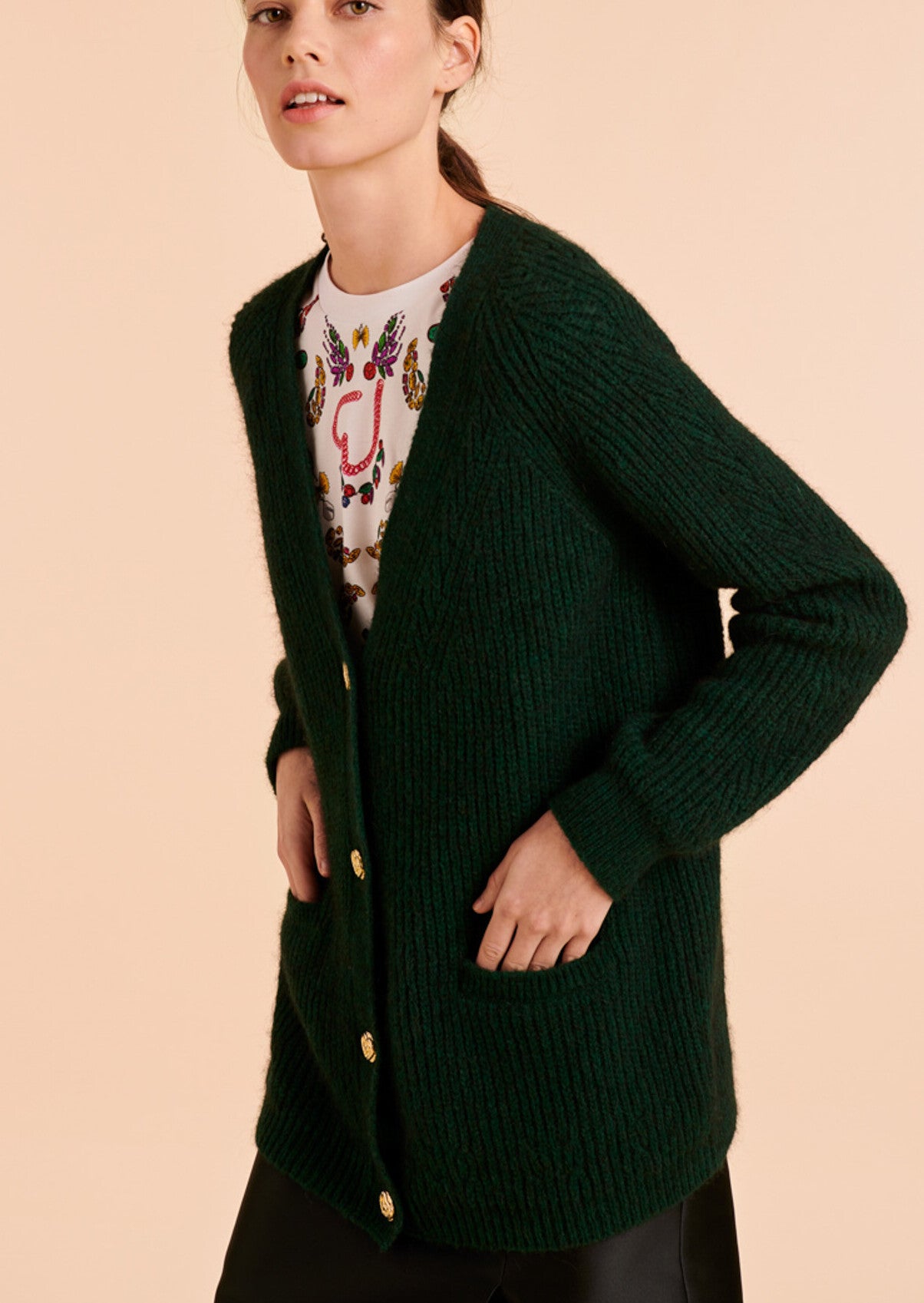 Gilet Nesma vert Faume - seconde main