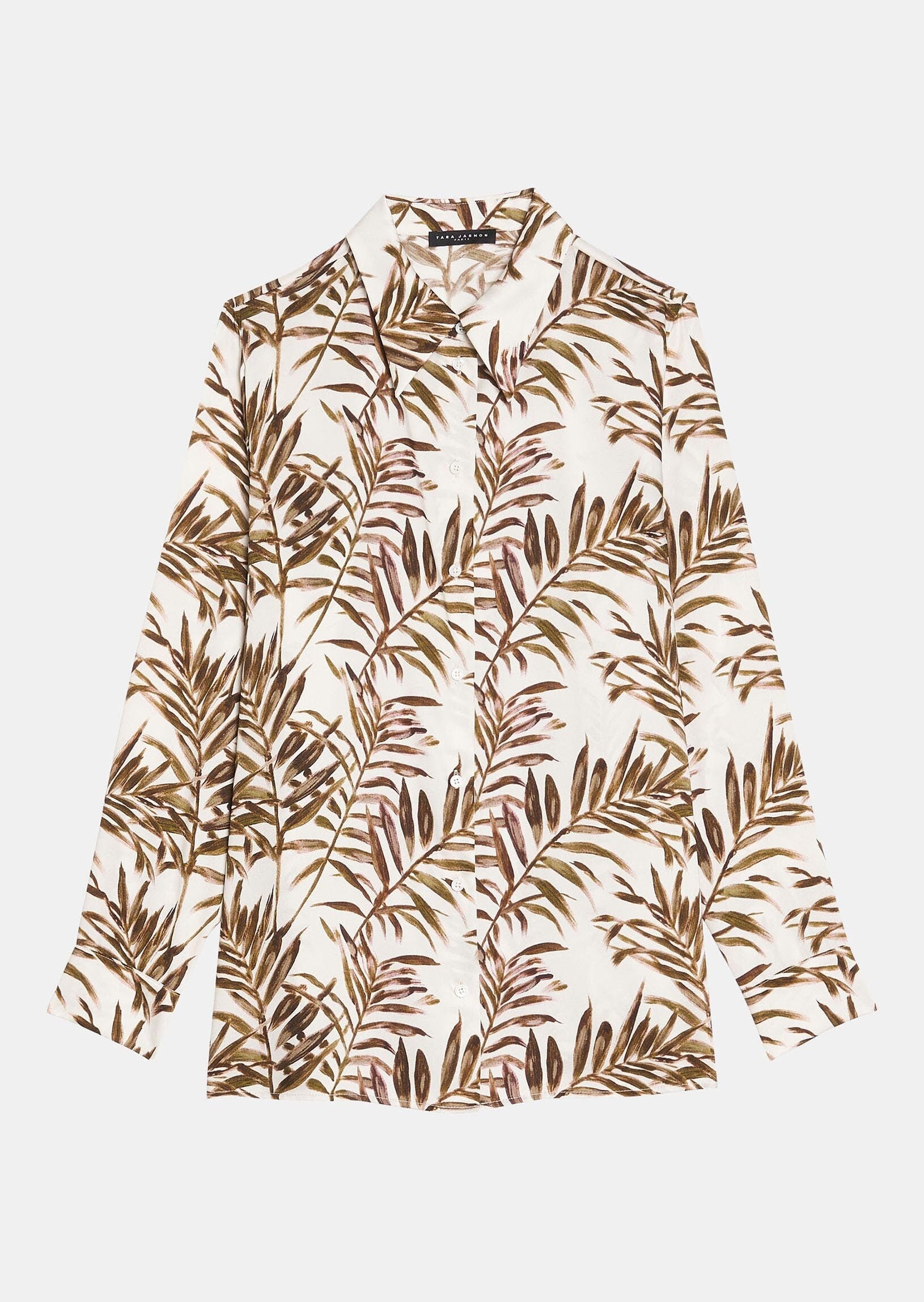 Chemise Calie écru imprimé palmes Faume - seconde main