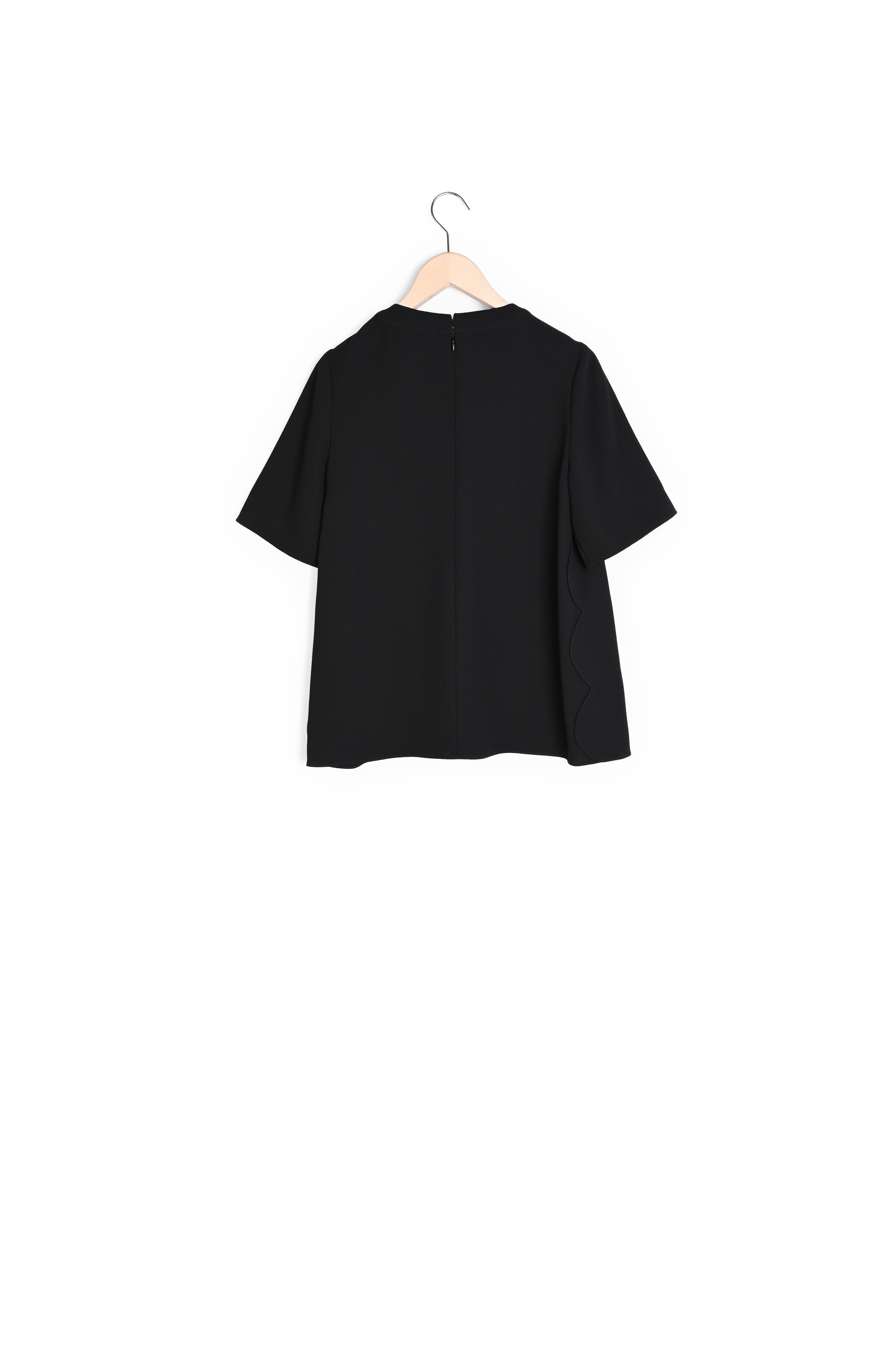 Top Tasha noir en crêpe Faume - seconde main