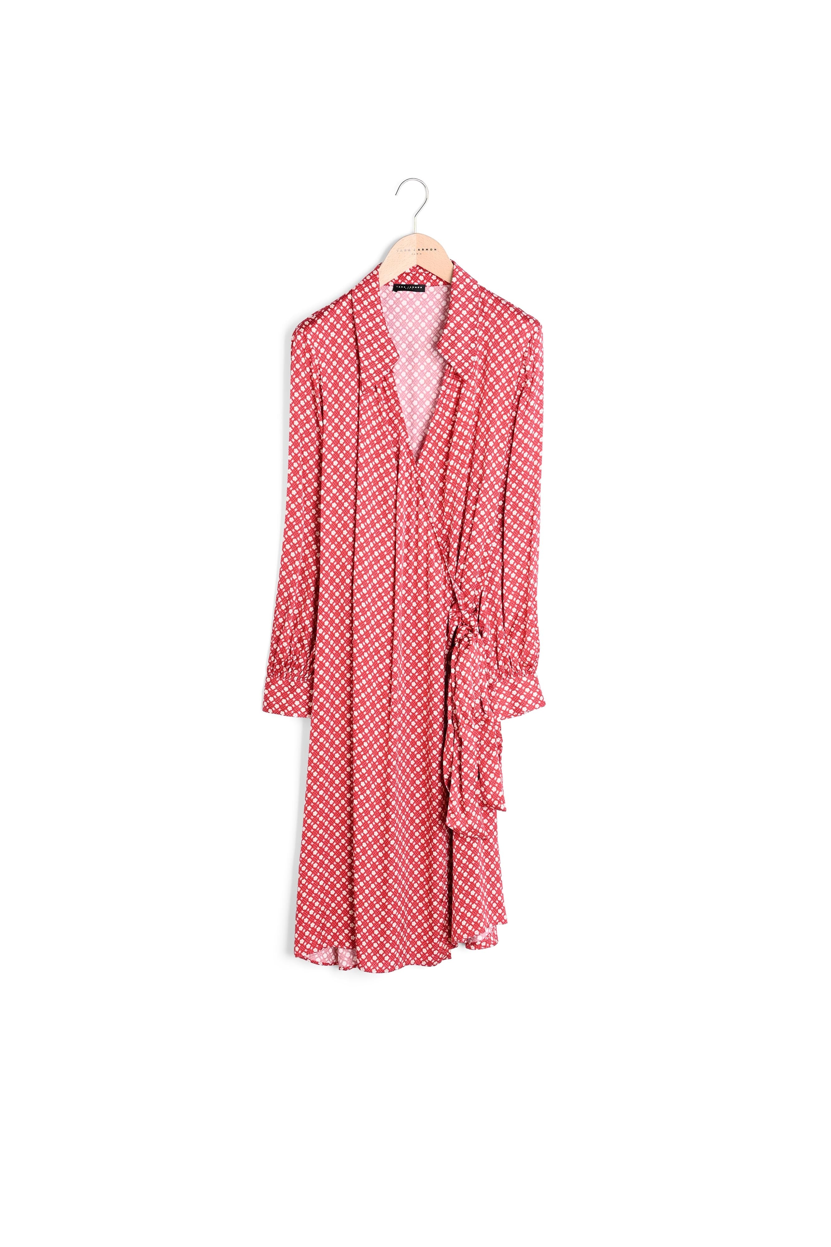 Robe Roselita rouge imprimé fleurs Faume - seconde main