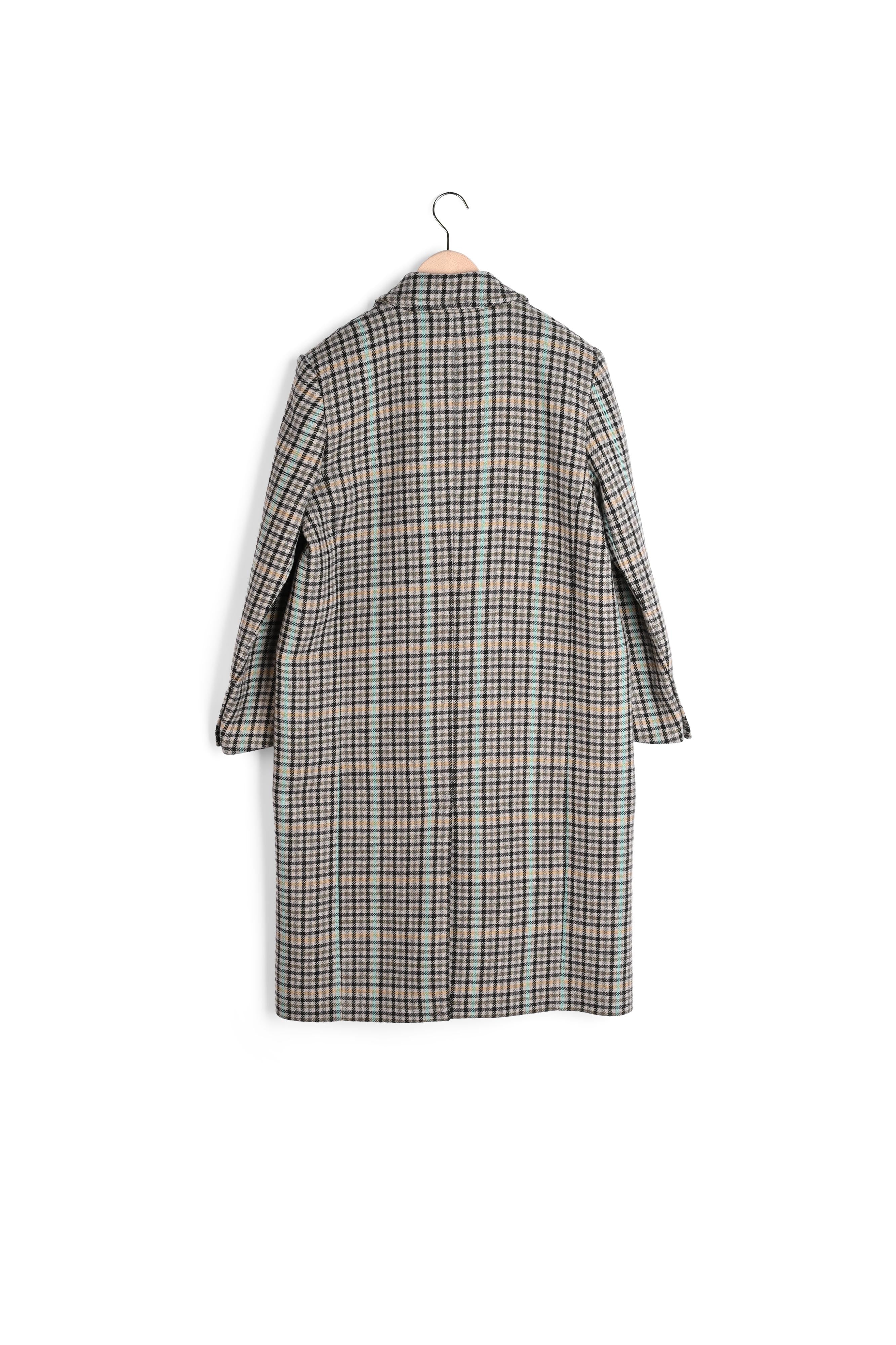 Manteau Marcus gris en tartan Faume - seconde main