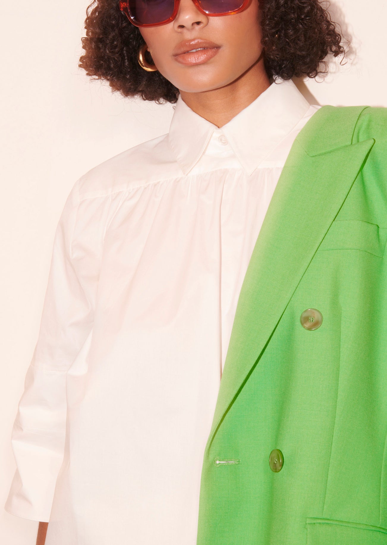 Top Trinity blanc en popeline Faume - seconde main