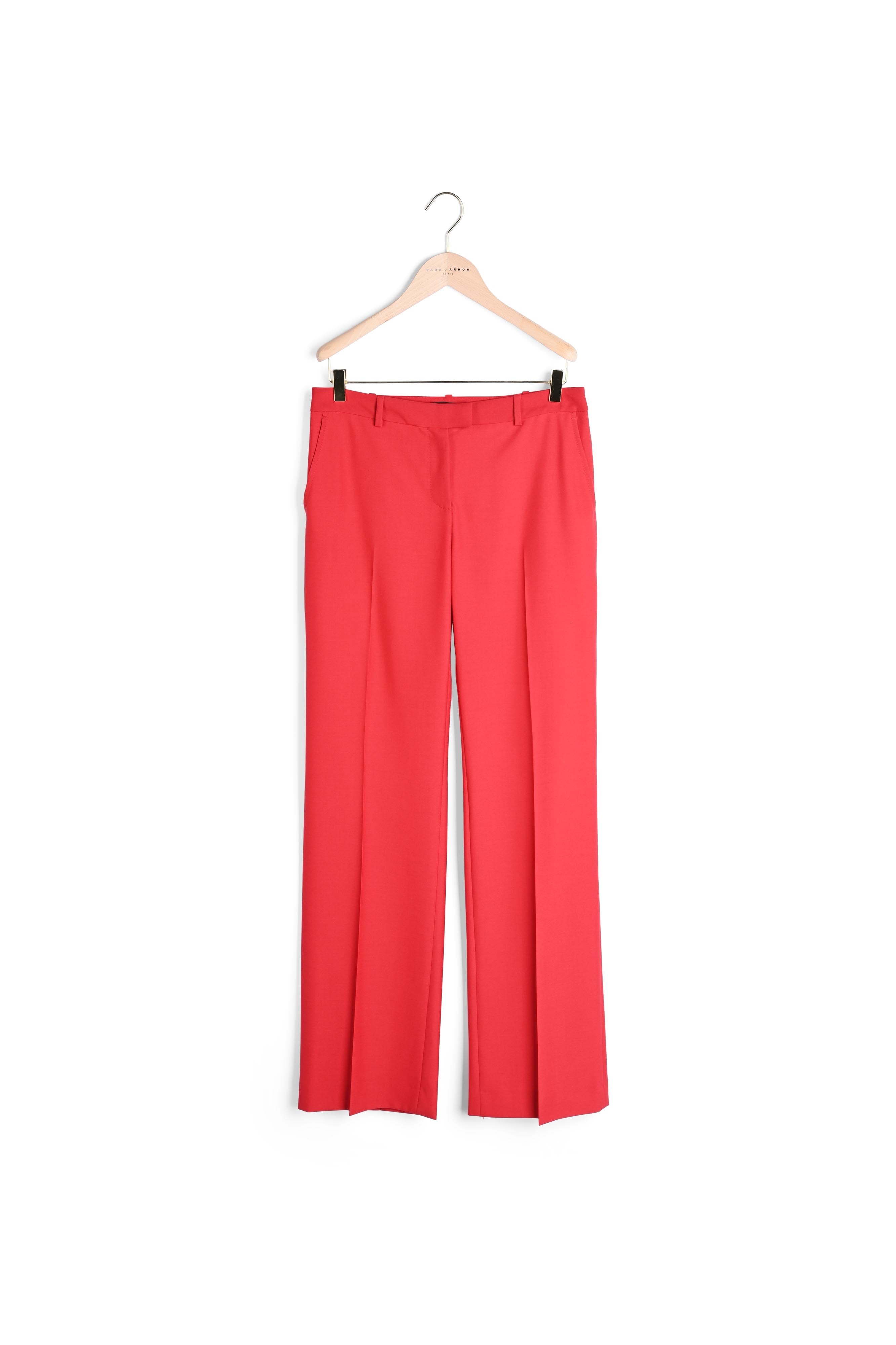 Pantalon Peter rouge en laine froide Faume - seconde main