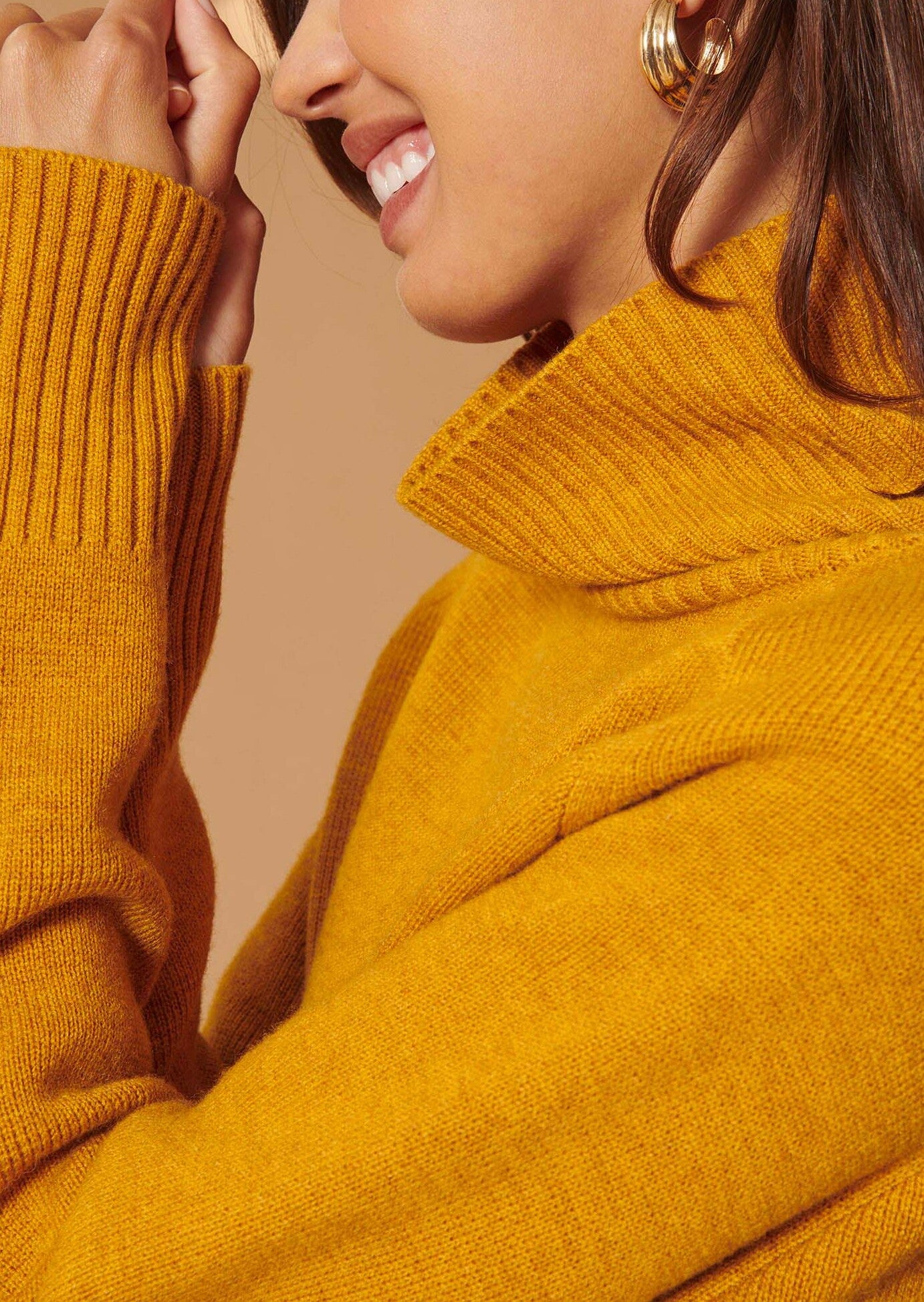 Pull Prague jaune en laine Faume - seconde main