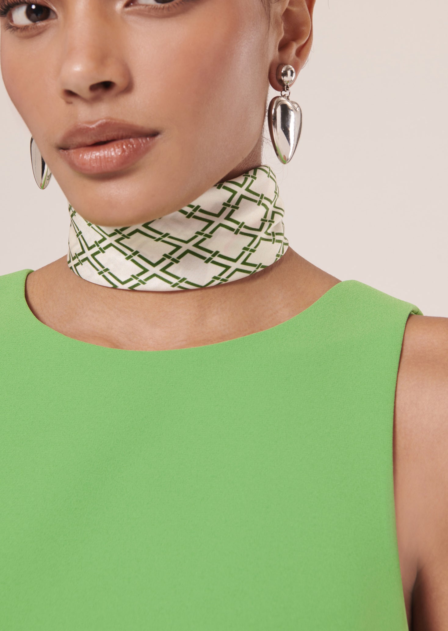 Top Tabo vert en crêpe Faume - seconde main