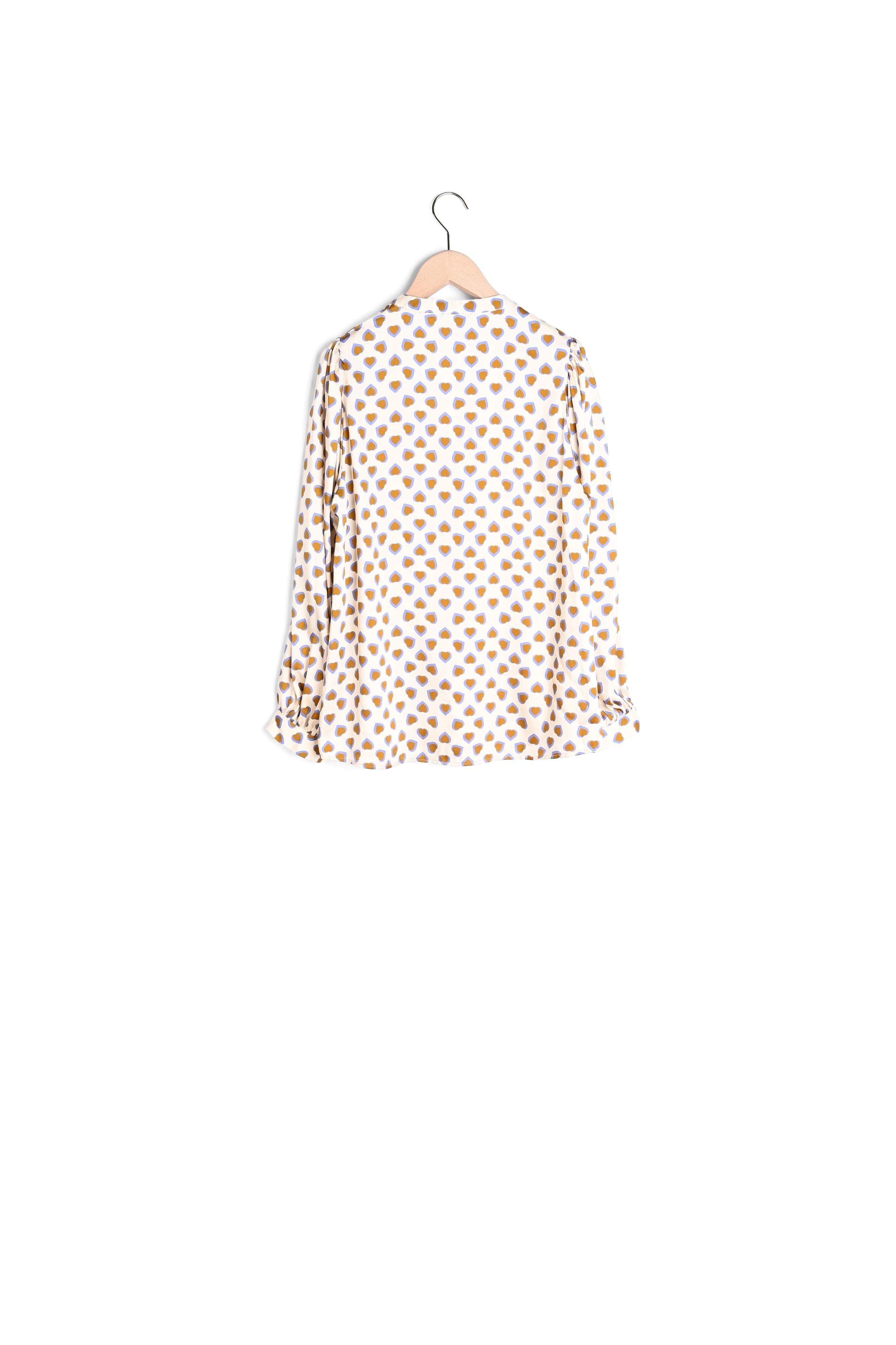 Chemise Claire écrue imprimé coeurs Faume - seconde main