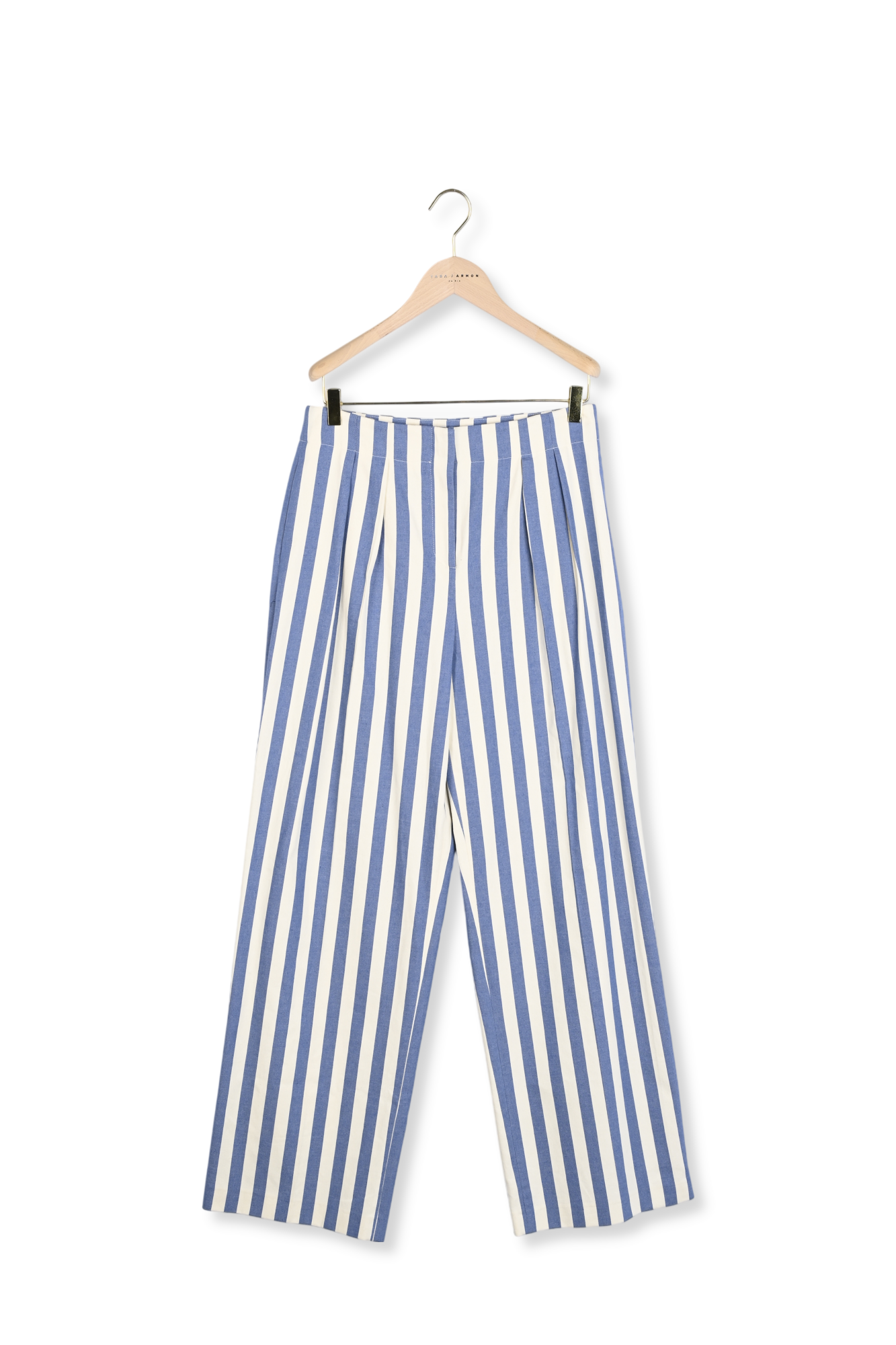 Pantalon Parigi bleu à rayures Faume - seconde main