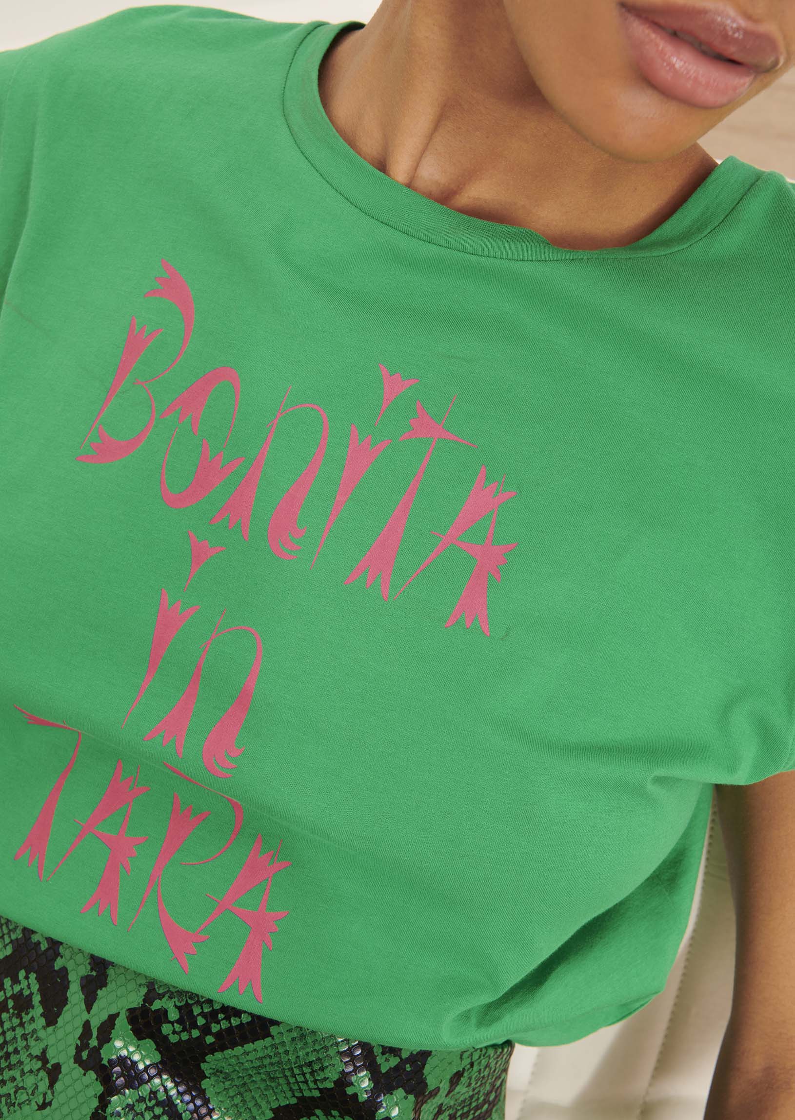 T-shirt Tenerife vert en coton Faume - seconde main