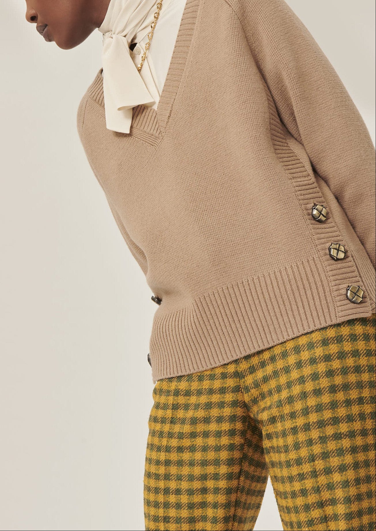 Pull Promesse marron en laine Faume - seconde main