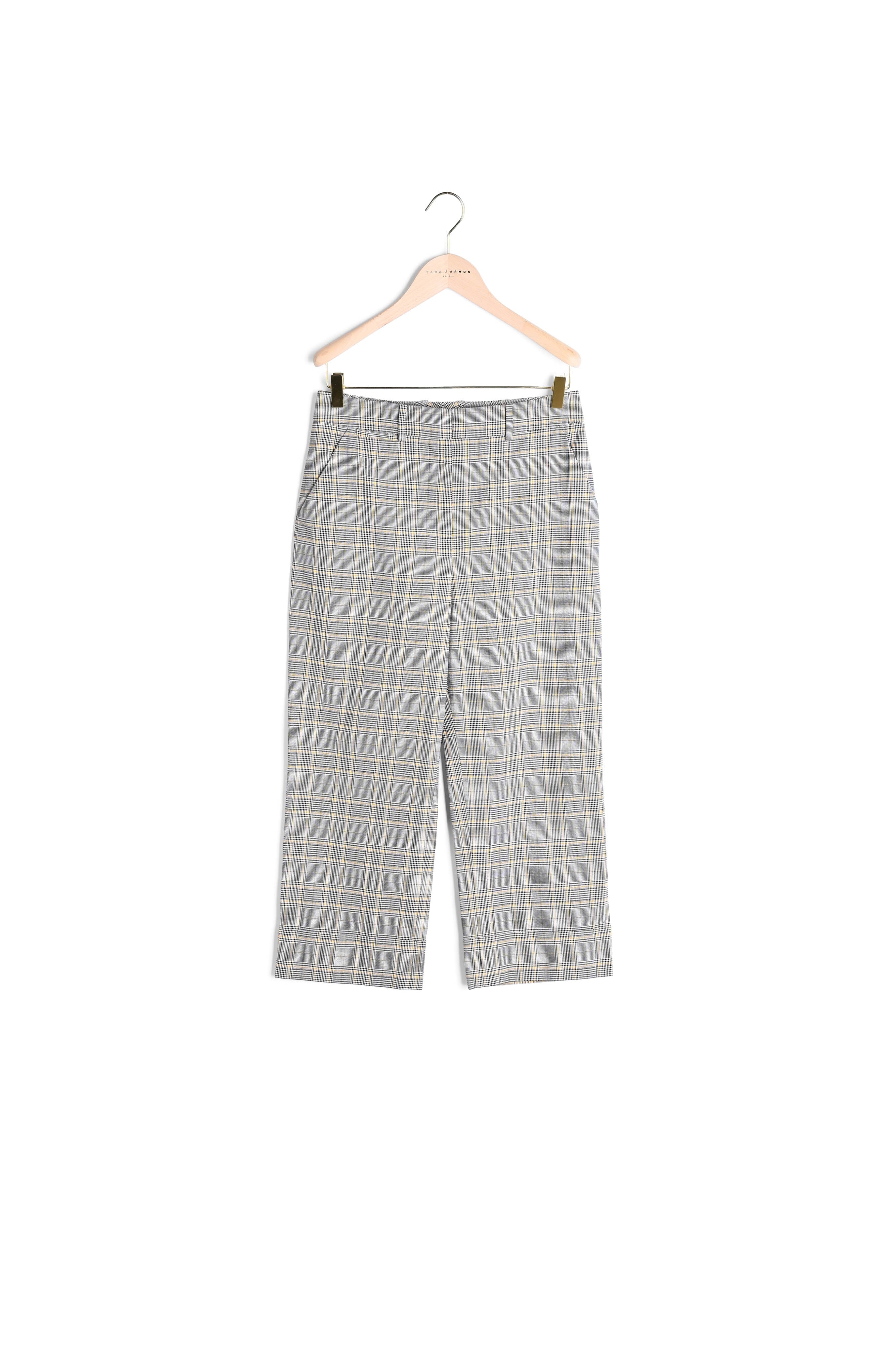 Pantalon Piper noir en tartan Faume - seconde main