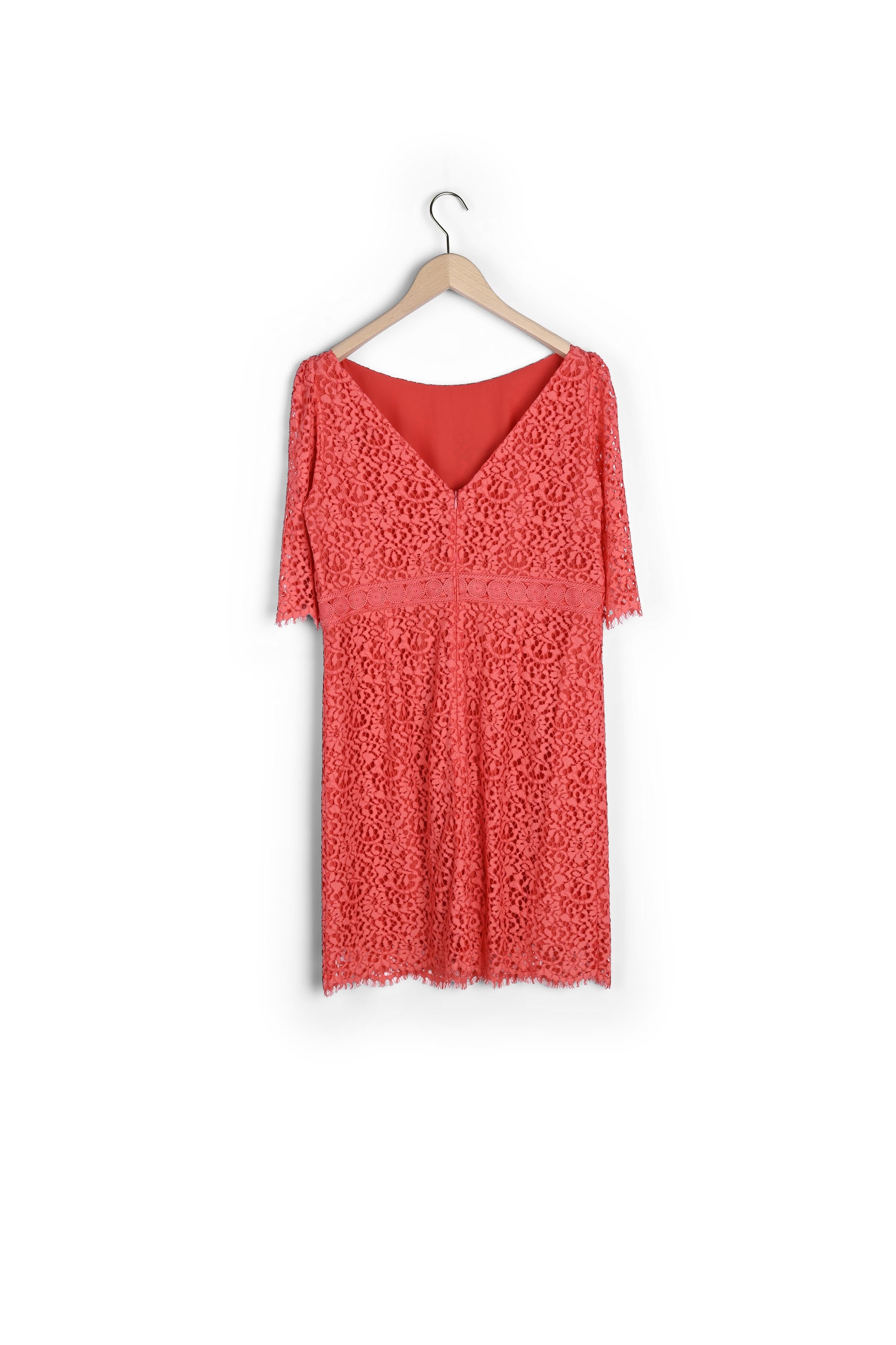 Robe en dentelle vieux rose Faume - seconde main