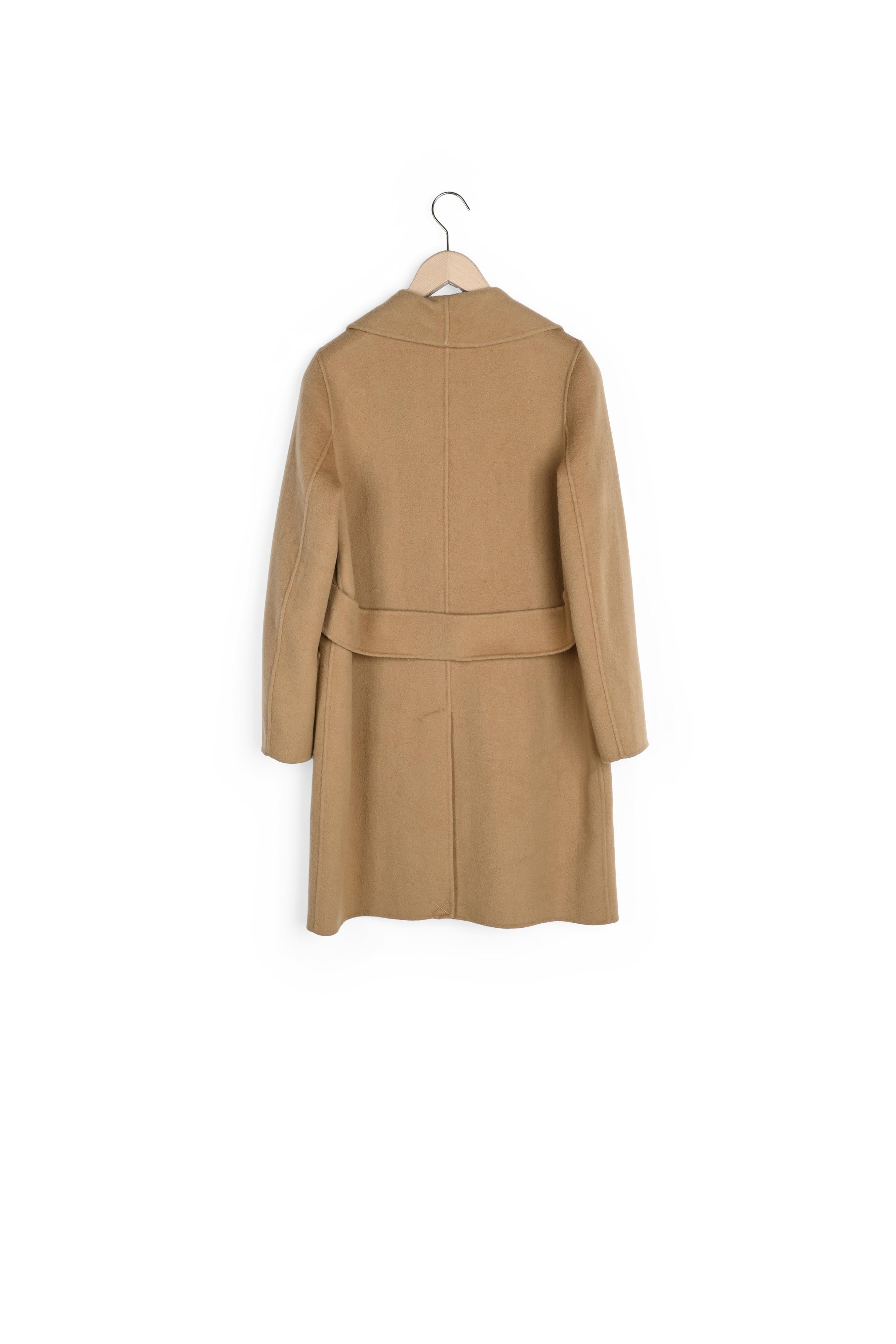 Manteau Masha double face camel en laine Faume - seconde main