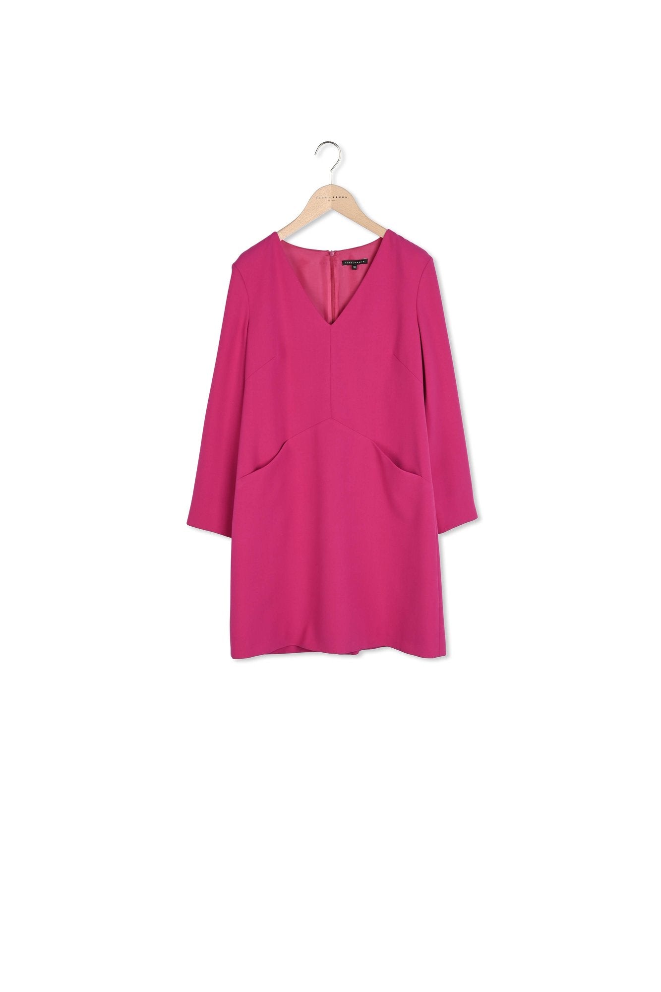 Robe Ruth fuschia en toile gabardine Faume - seconde main
