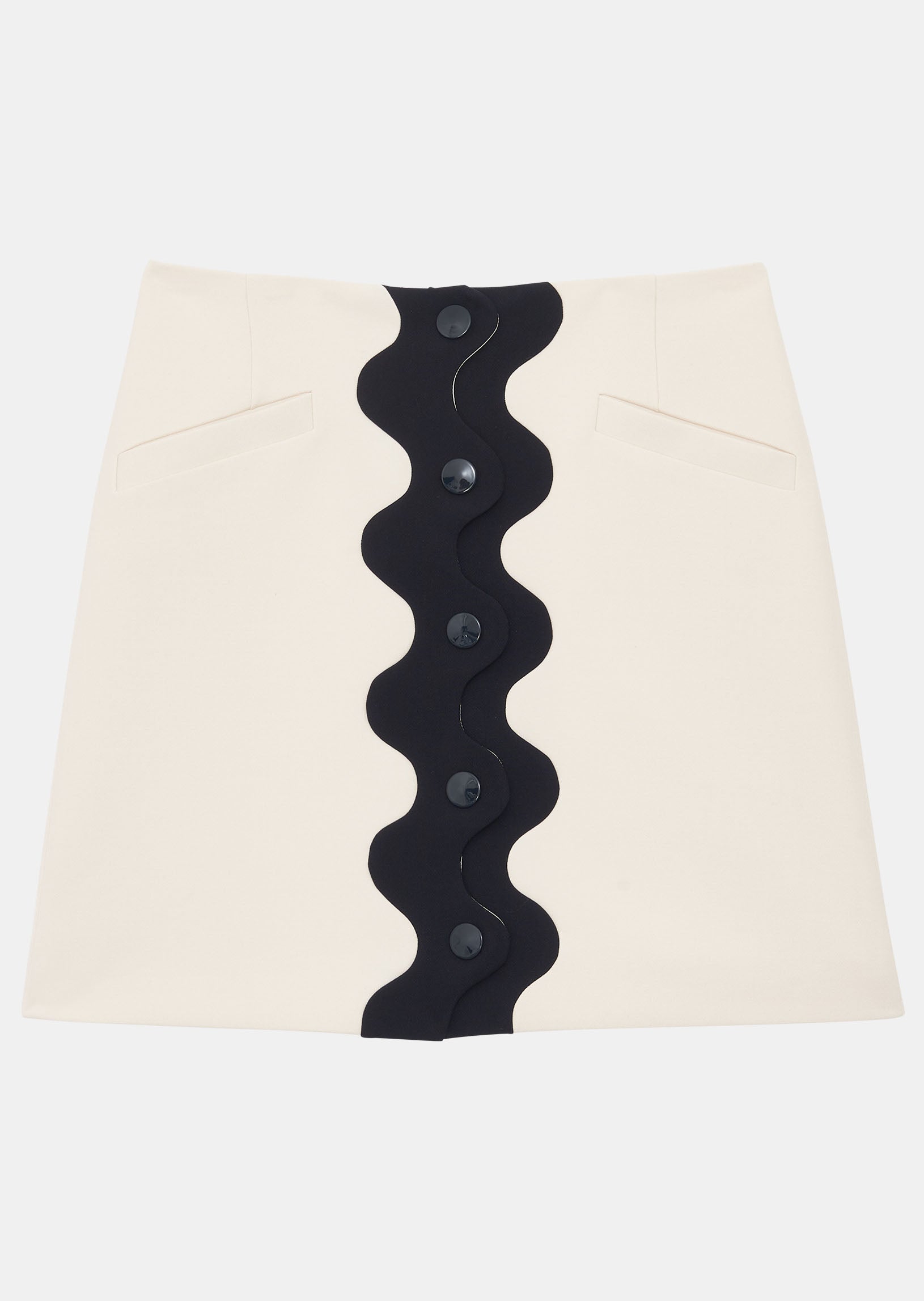 Jupe Joel écrue en toile double Faume - seconde main