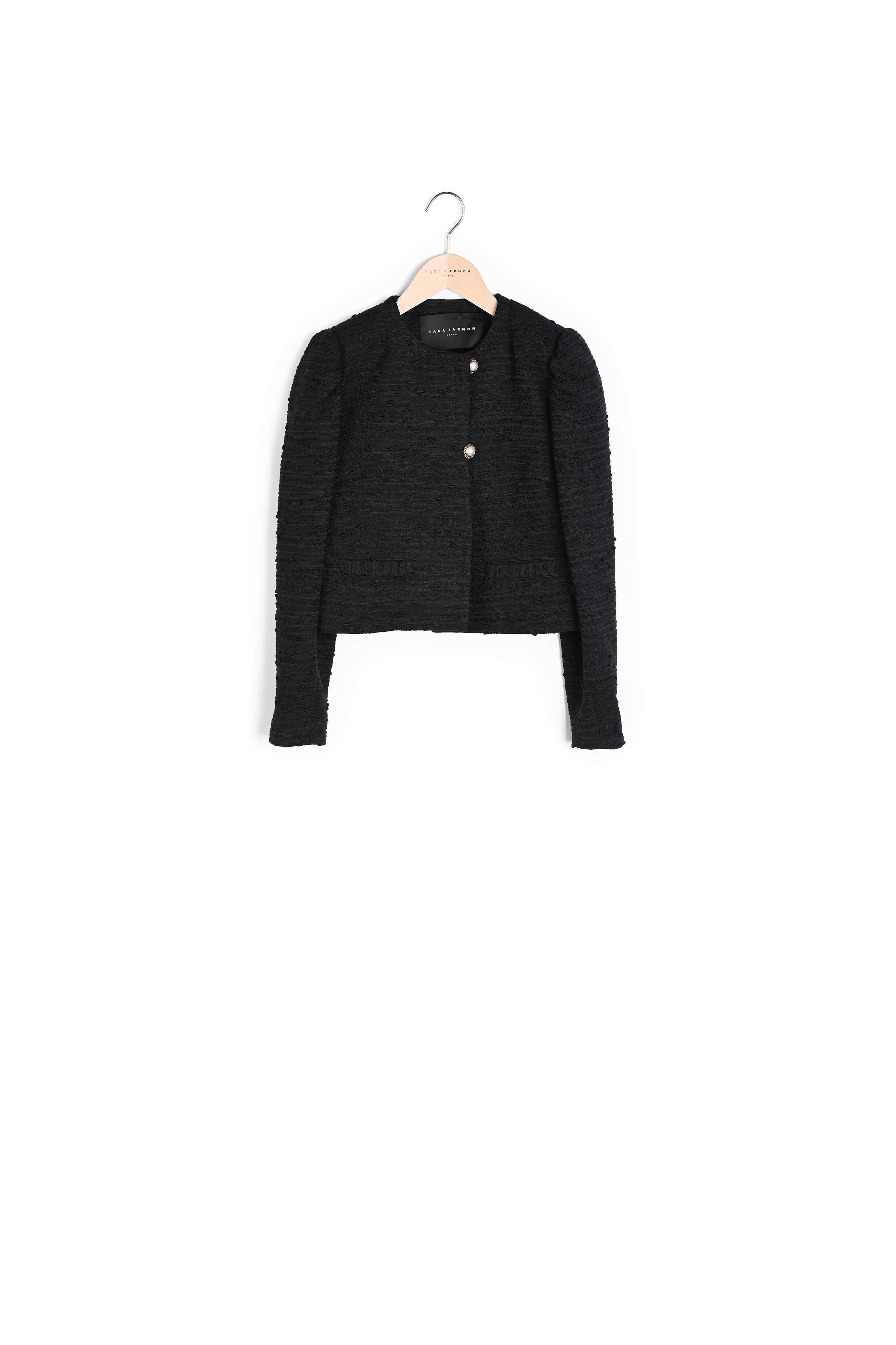 Veste Valda noire en tweed Faume - seconde main