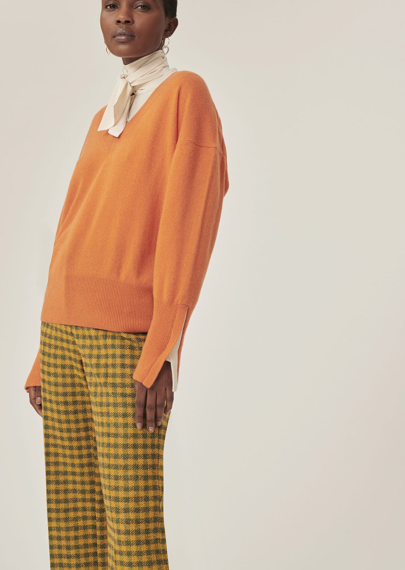 Pull Poudre orange en cachemire Faume - seconde main