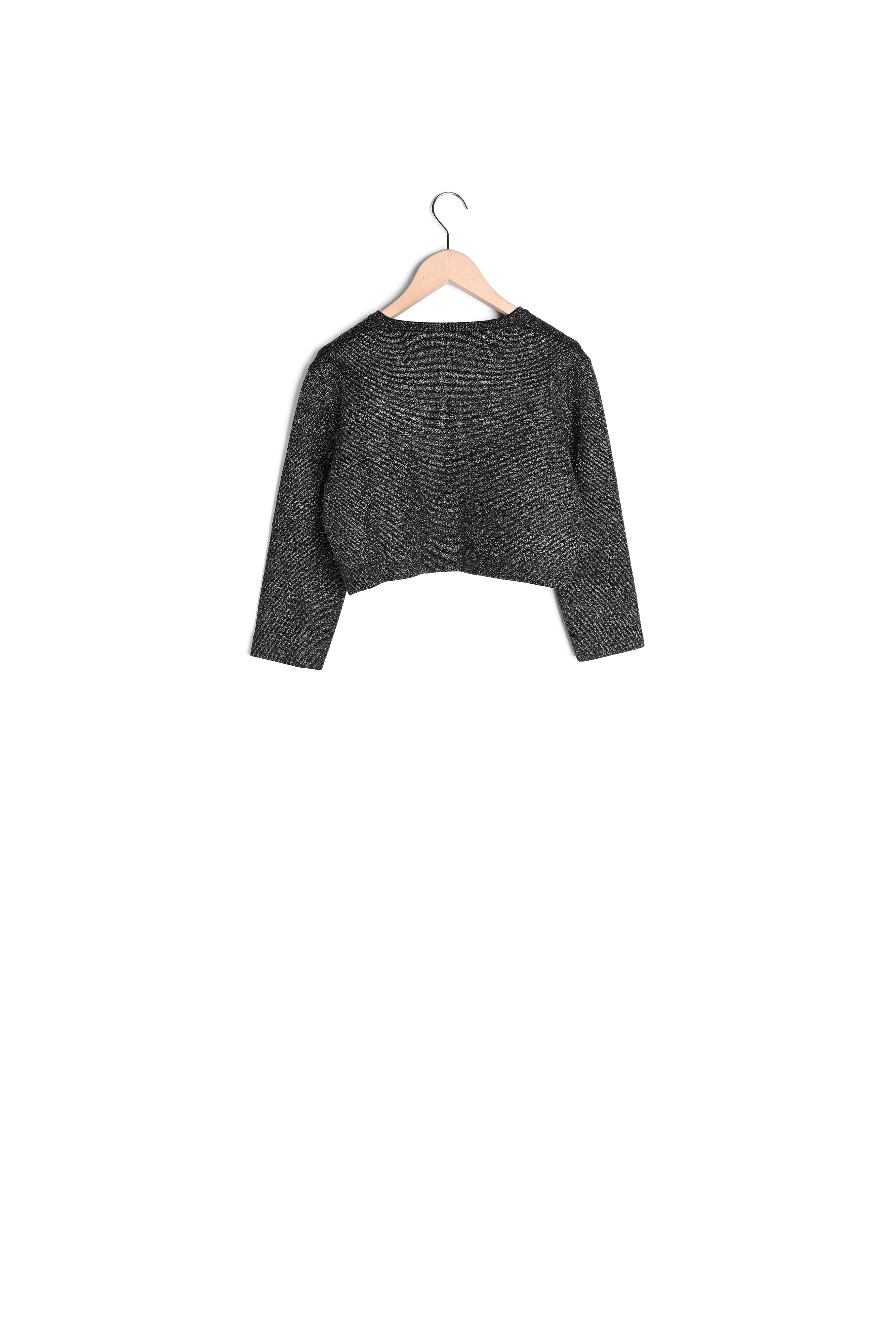 Gilet Groom noir en maille compacte lurex Faume - seconde main