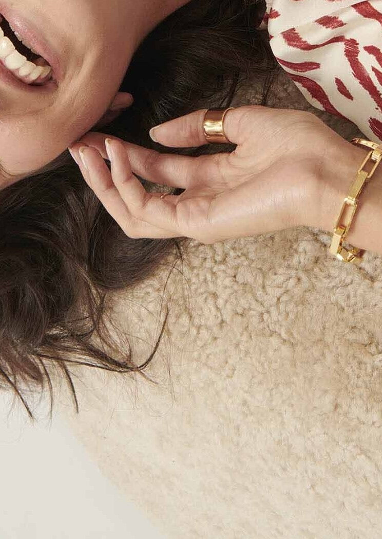 Robe Rilly écrue imprimé graphique léopard Faume - seconde main