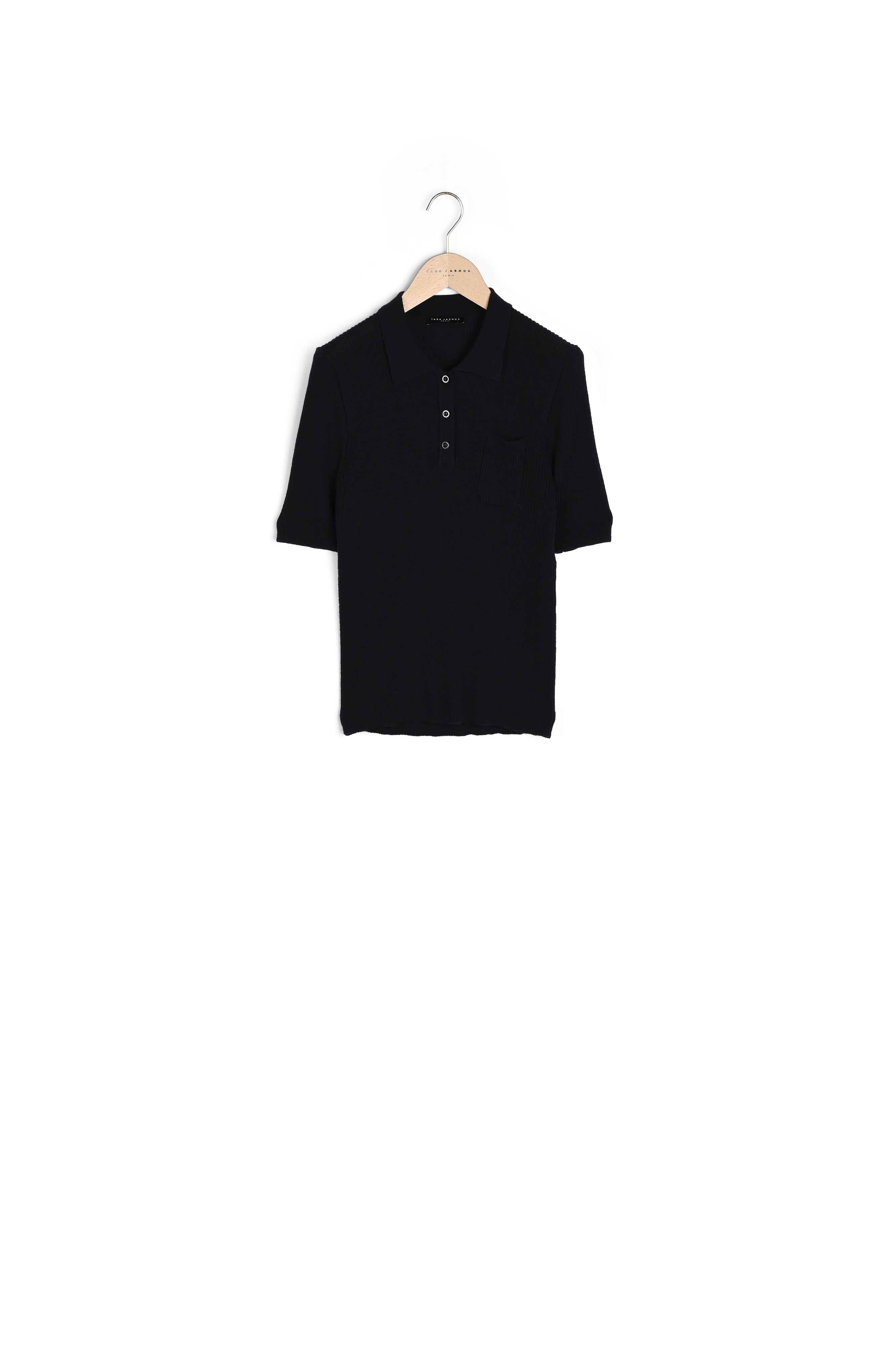 Pull Pam bleu nuit en laine merino Faume - seconde main