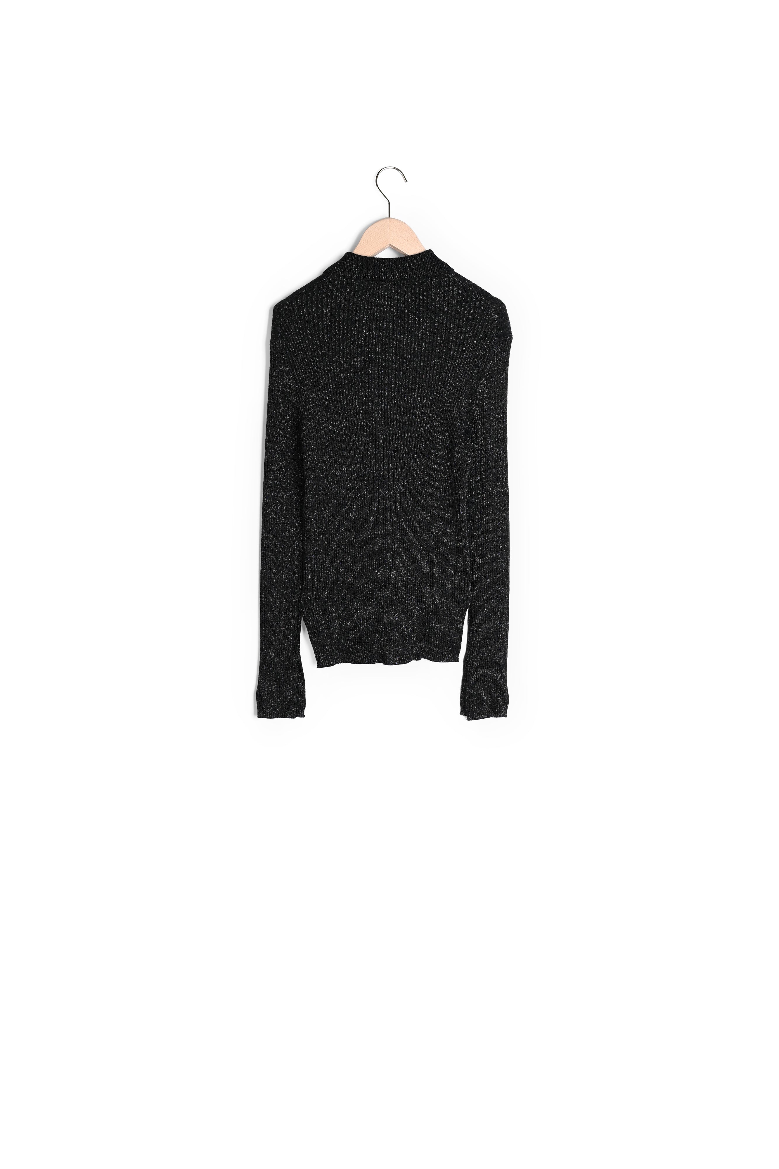 Cardigan Glossie noir en laine et lurex Faume - seconde main