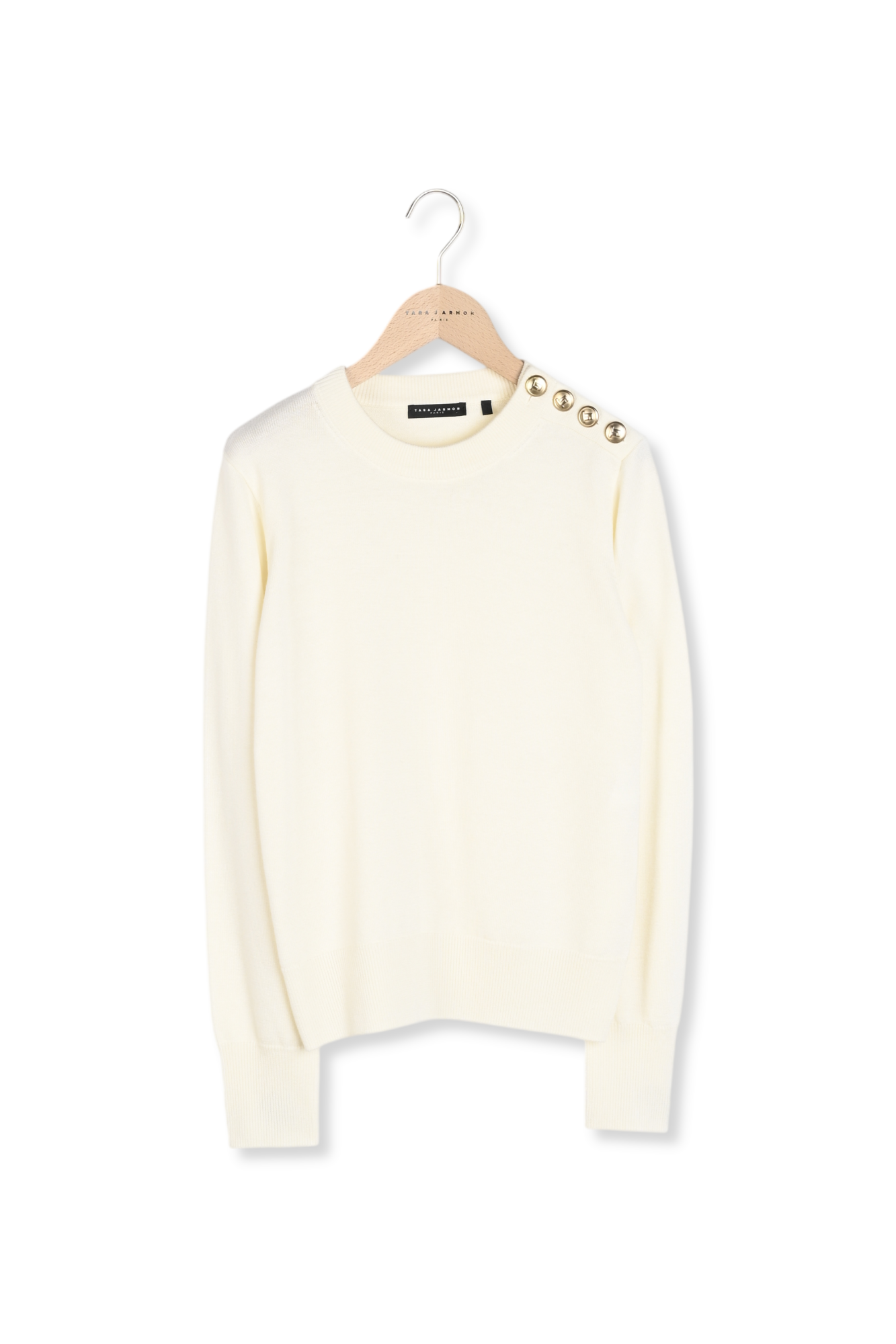 Pull écru en laine Prunette Faume - seconde main