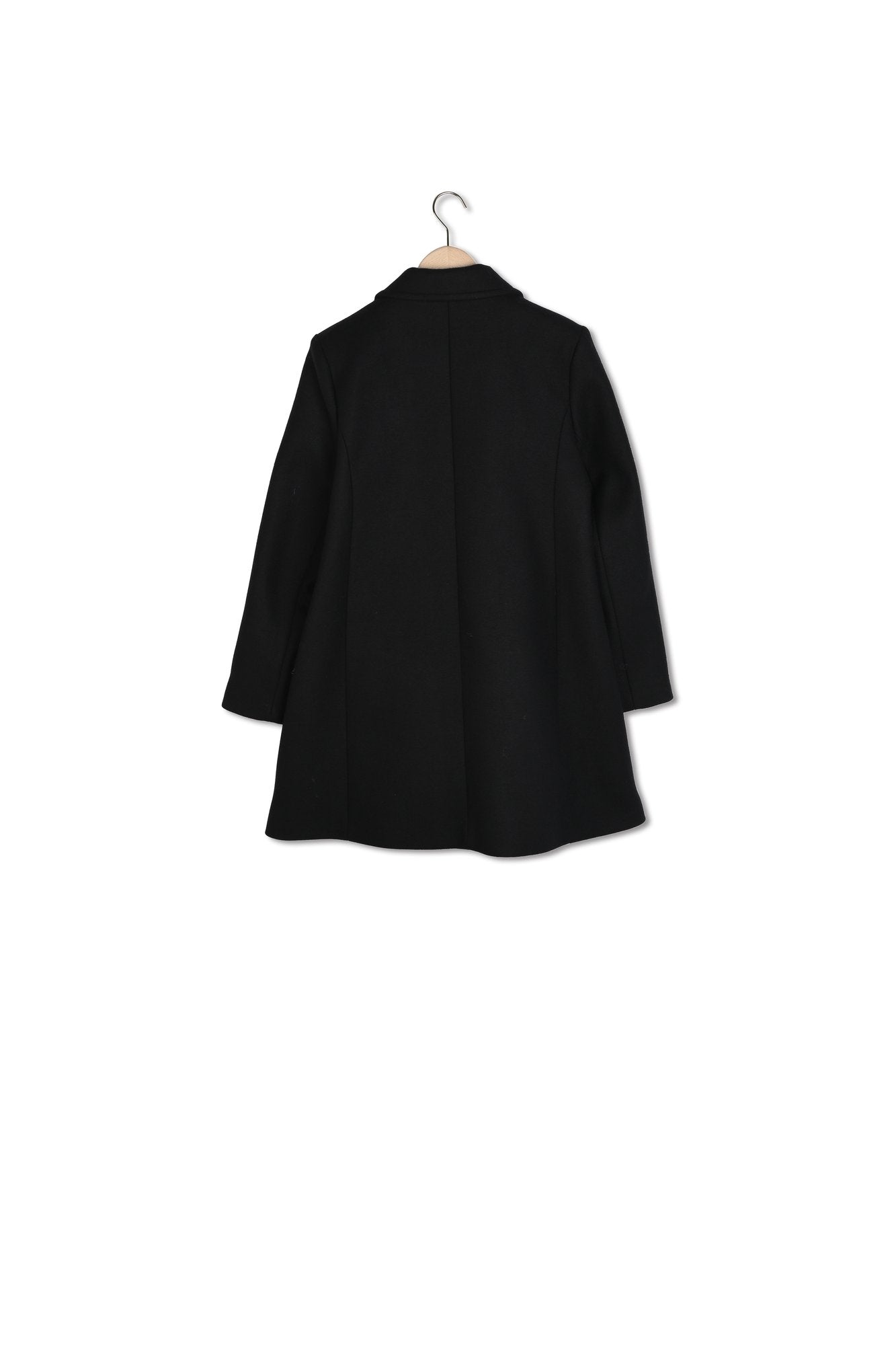 Manteau Marin noir en drap caban Faume - seconde main